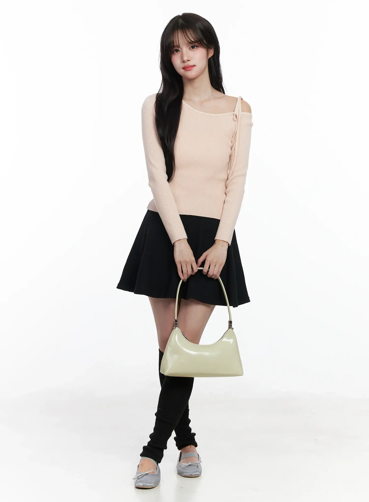 A-Line Fleece-Lined Mini Skirt IJ529 - Image 8