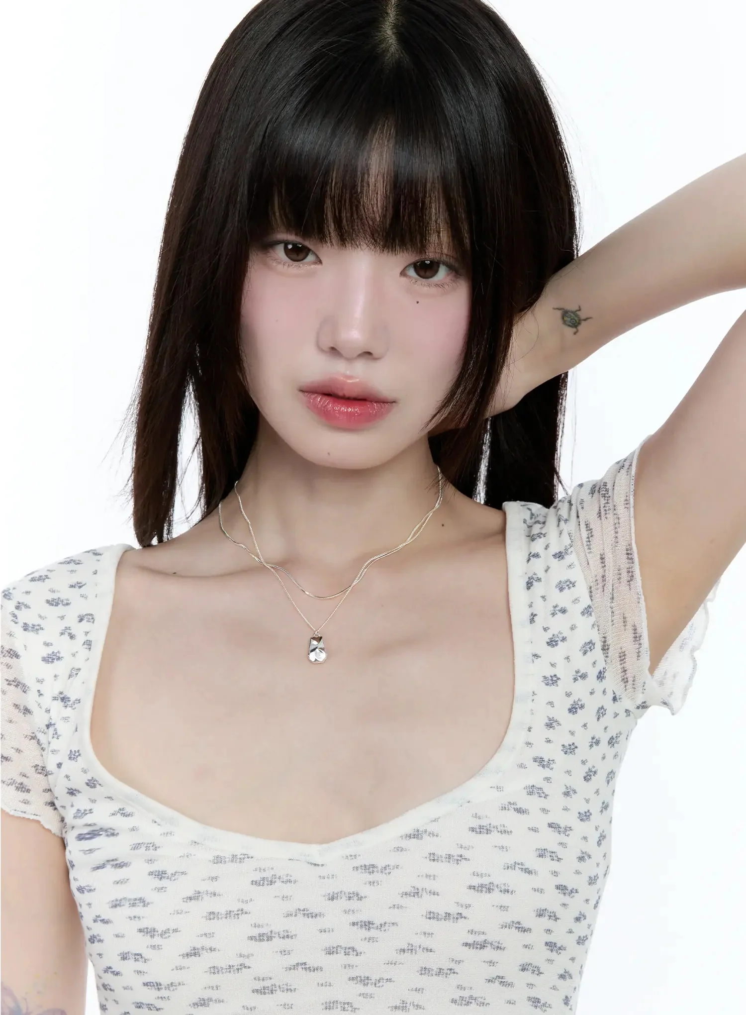 [ACC] Double-Layered Pendant Necklace IG507 - Image 4