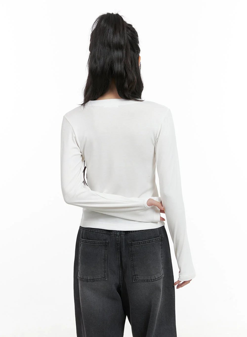 Acubi Graphic Print Long Sleeve Top CG421 - Image 7