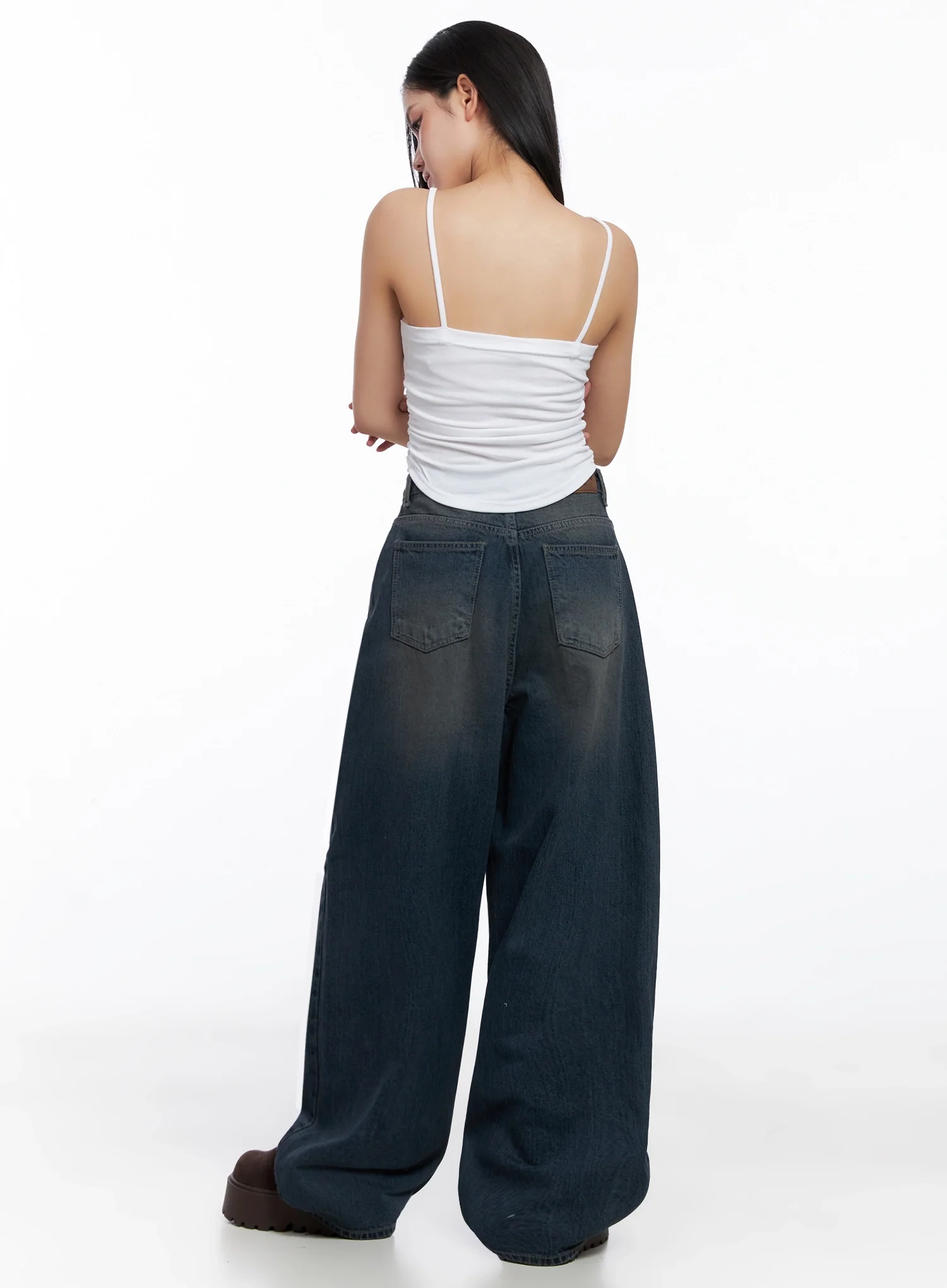 Adelyn Washed Baggy Jeans IS525 - Image 12