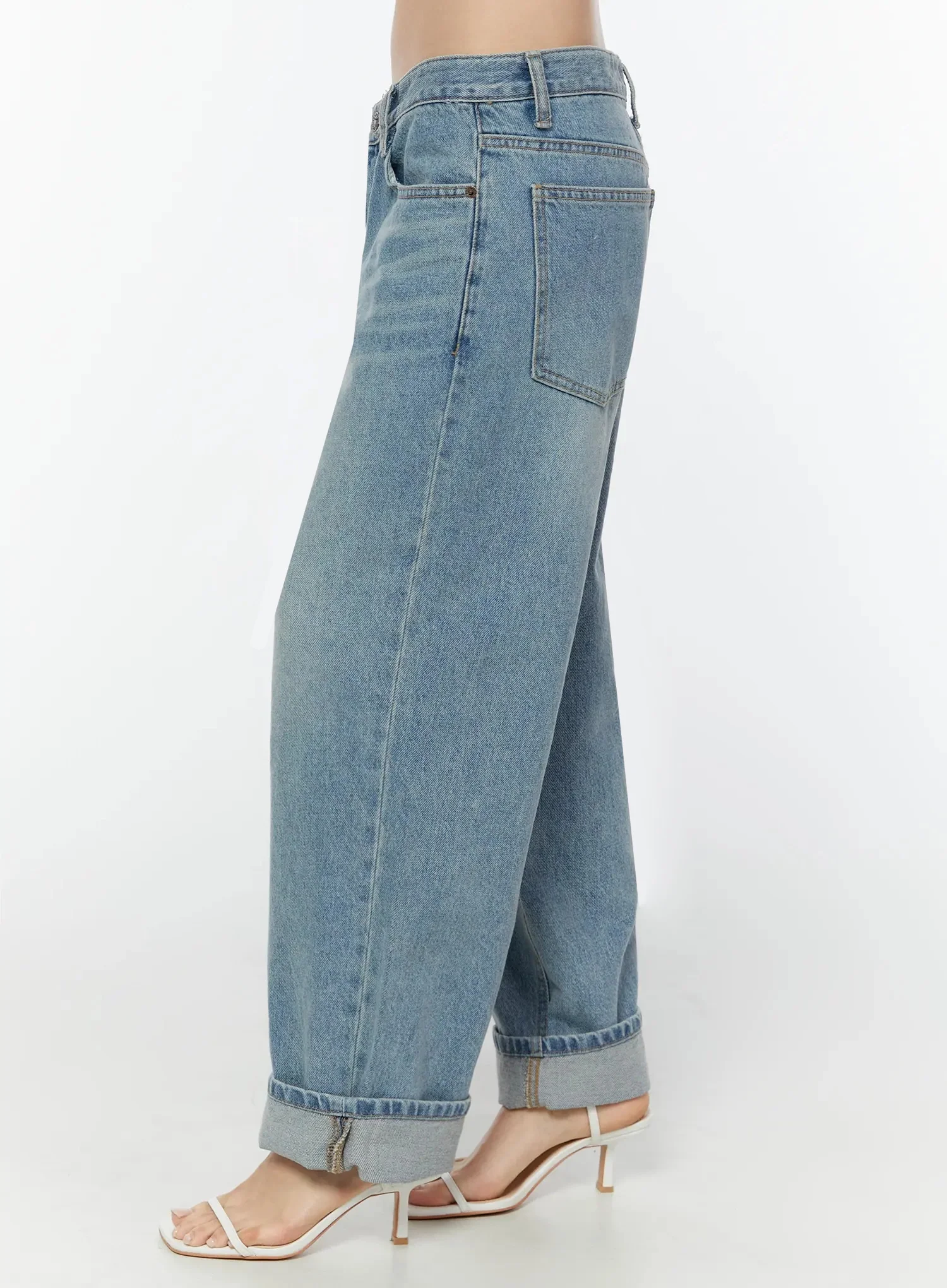 Adeya Cuffed Straight Jeans IU524 - Image 10