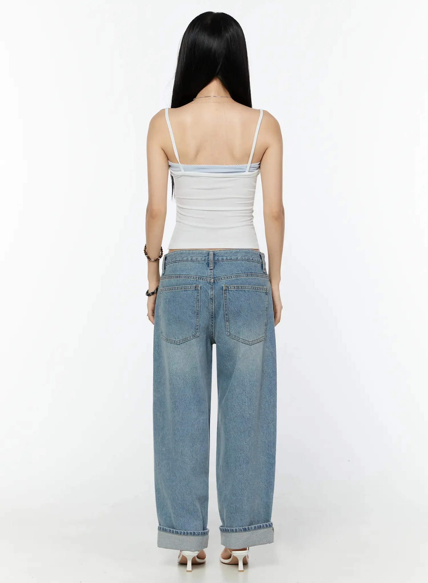 Adeya Cuffed Straight Jeans IU524 - Image 8