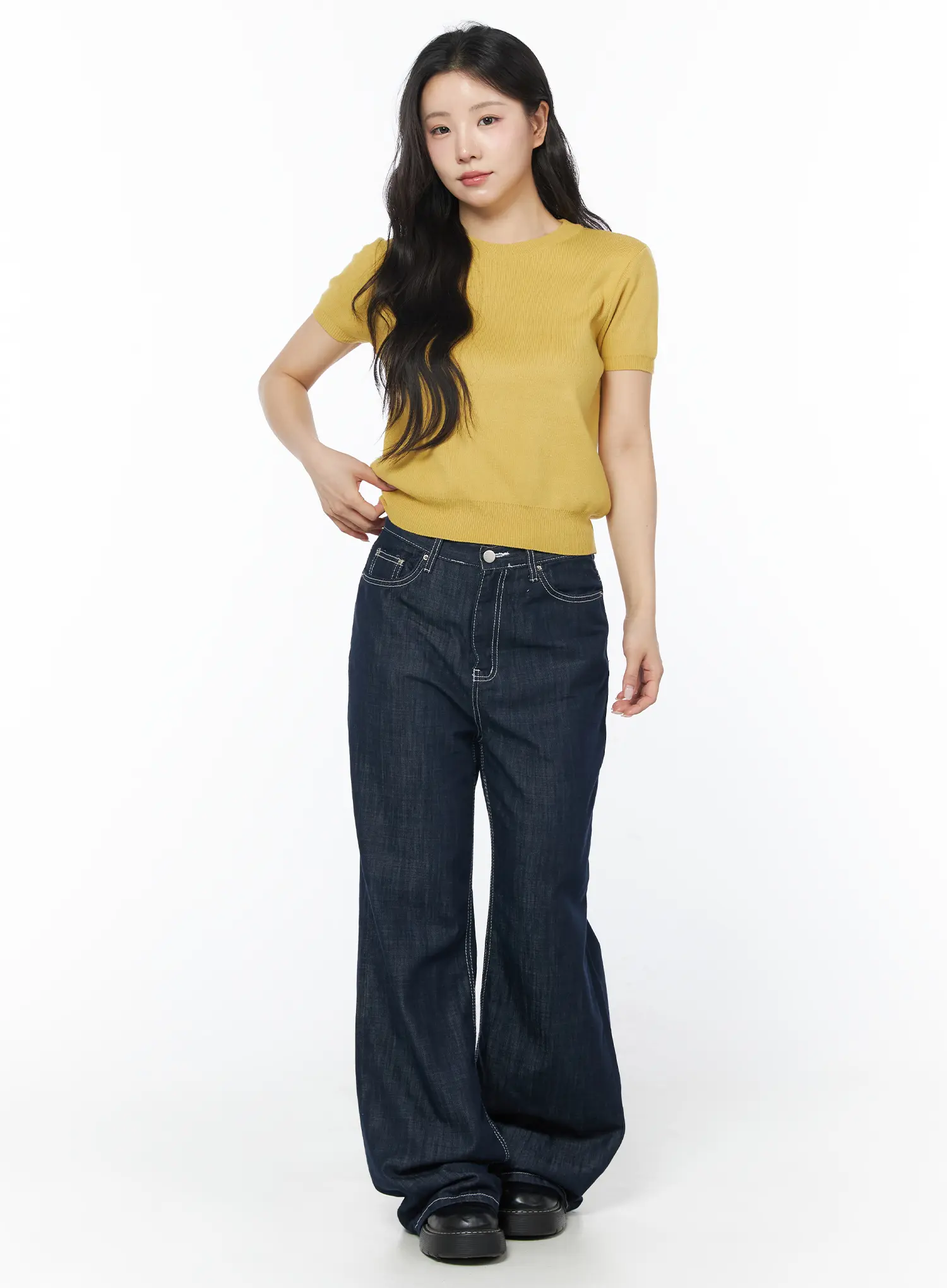 Aeri Non-Fade Relaxed Jeans CD805 - Image 5