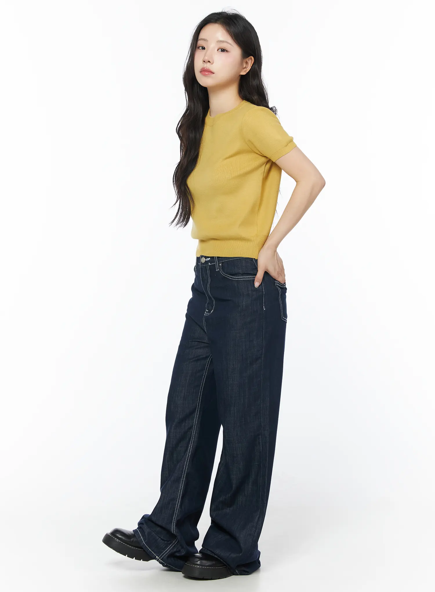 Aeri Non-Fade Relaxed Jeans CD805 - Image 6