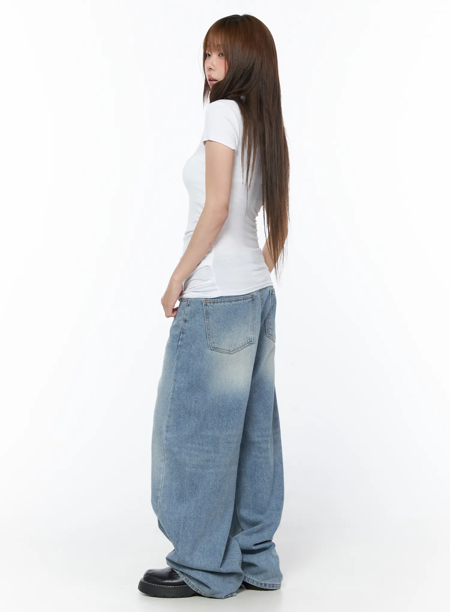 Airi Casual Wide Leg Jeans CY529 - Image 2