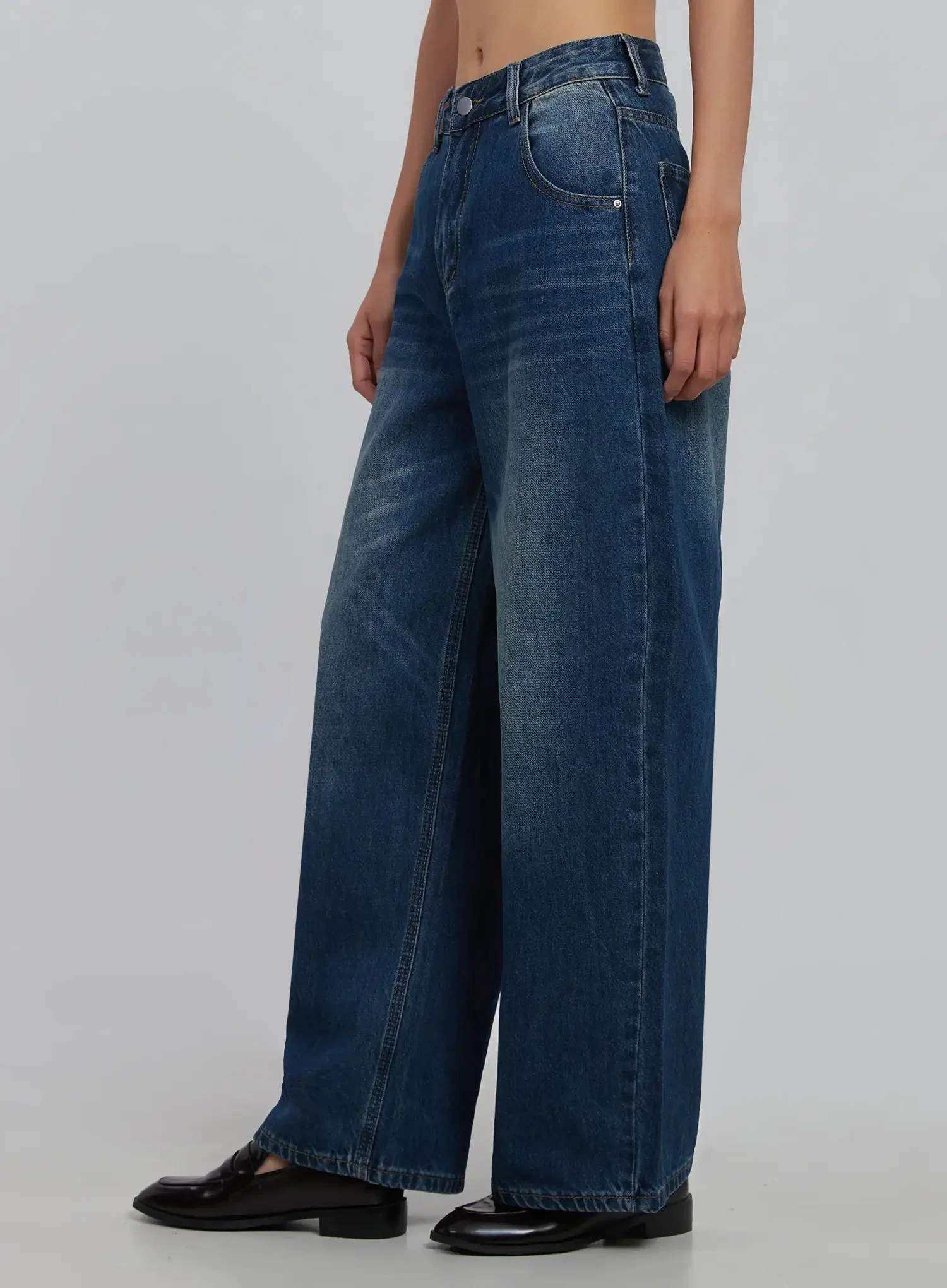 Alaina Wide Leg Jeans IJ508 - Image 9