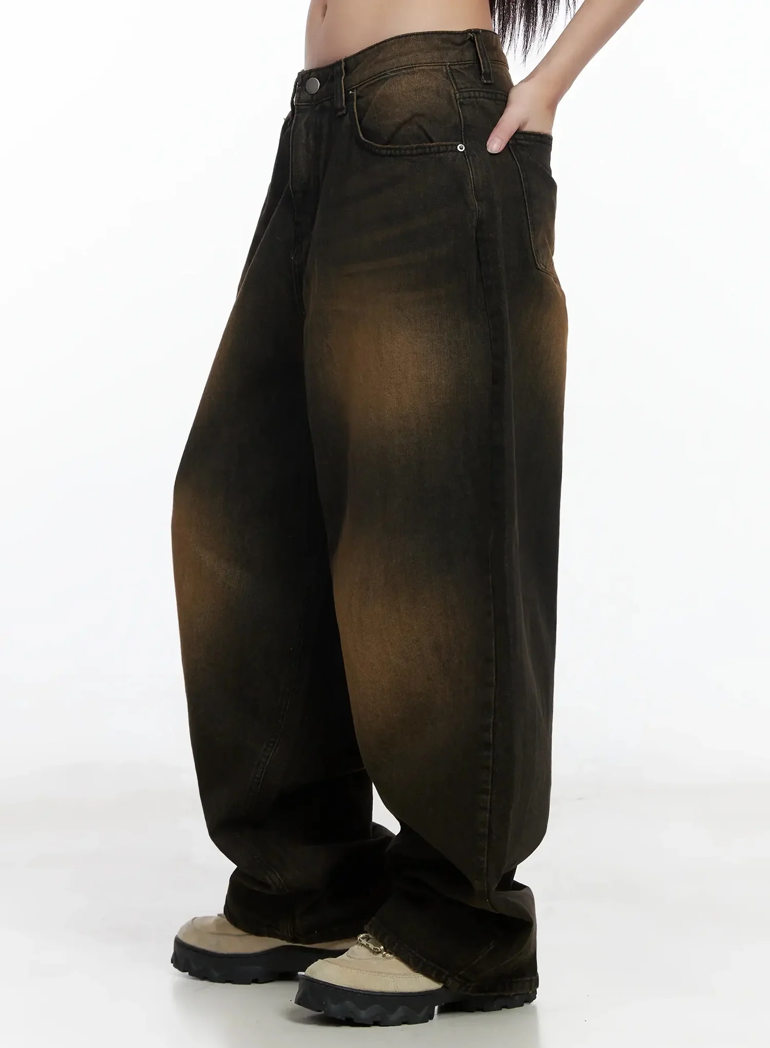 Alayna Vintage Wash Baggy Jeans IM502 - Image 10