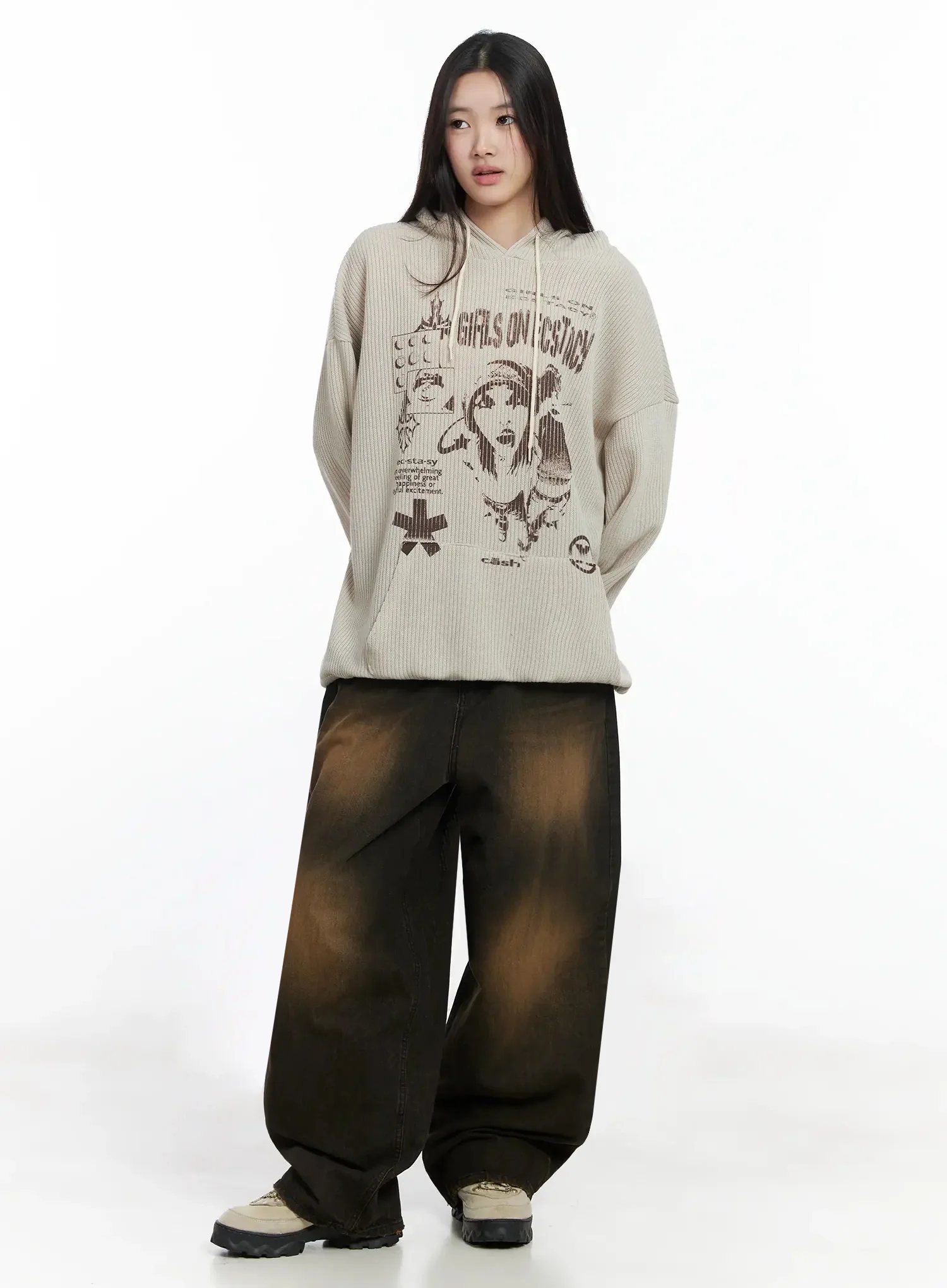 Alayna Vintage Wash Baggy Jeans IM502 - Image 3