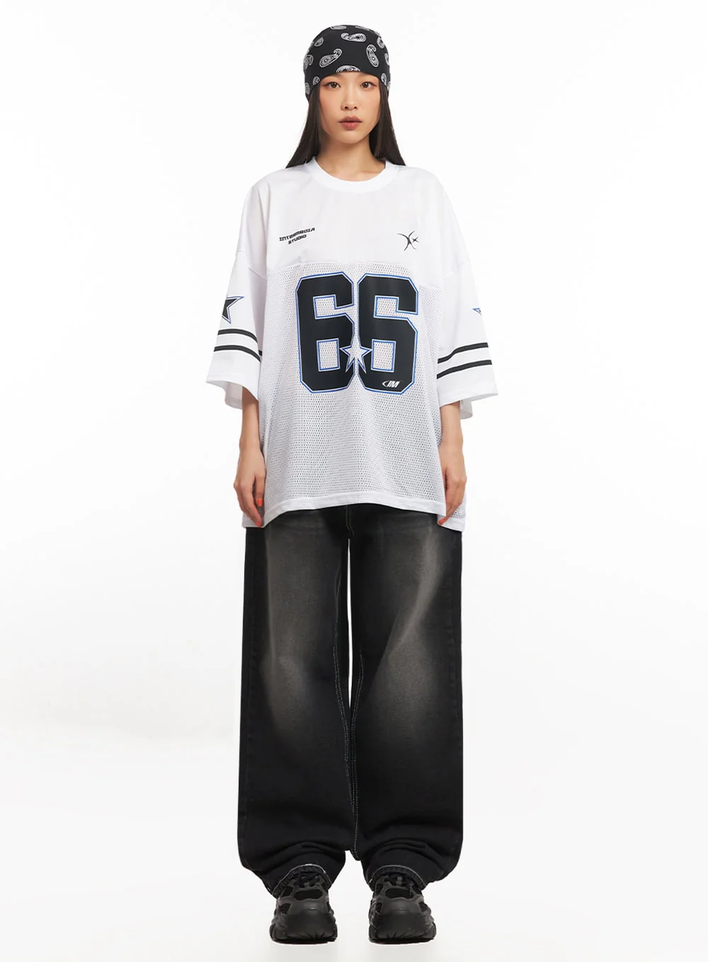 Alexis Stitched Wide-Leg Jeans IA504 - Image 4