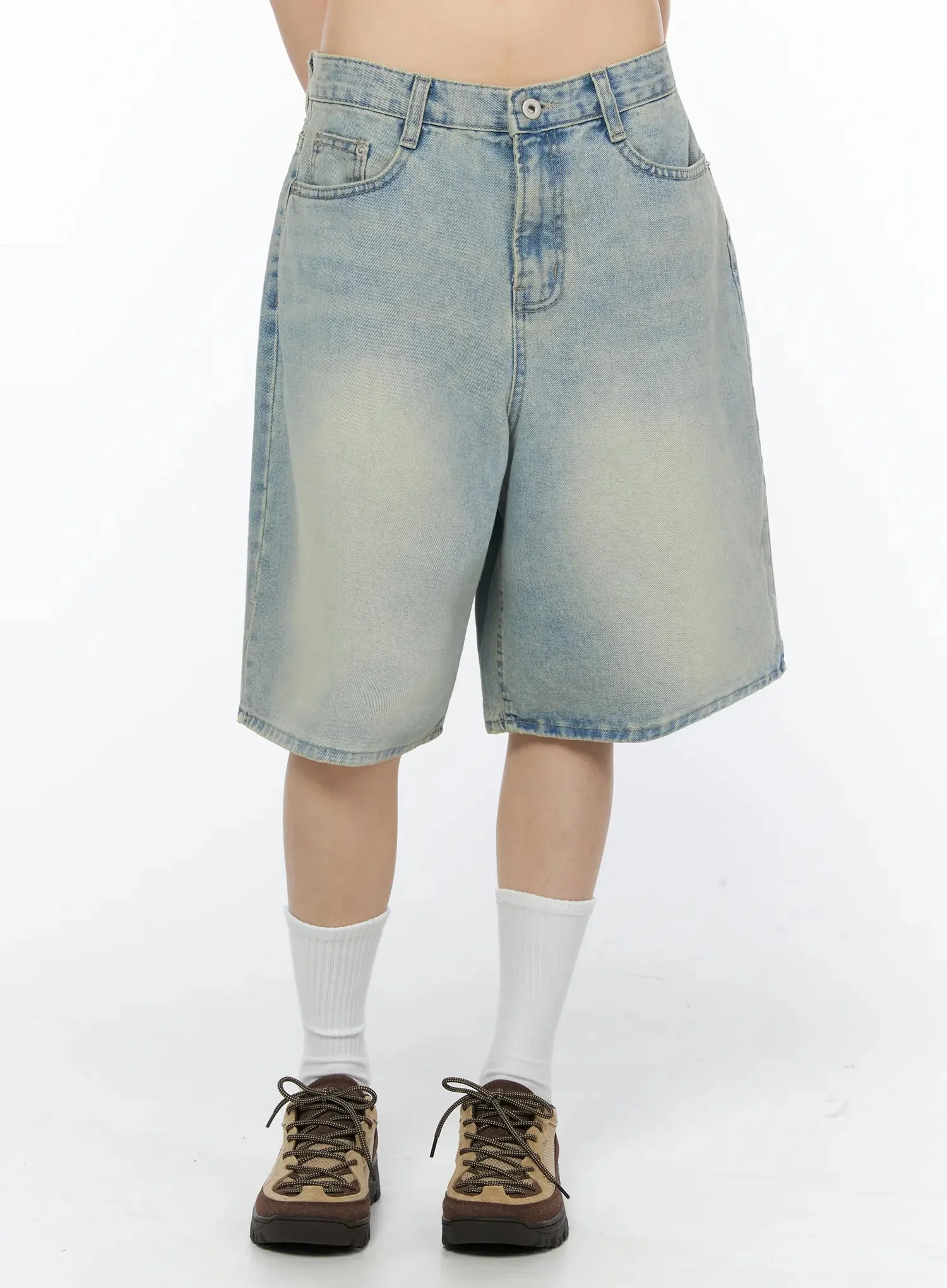 Ali Casual Washed Bermuda Shorts IY525 - Image 10