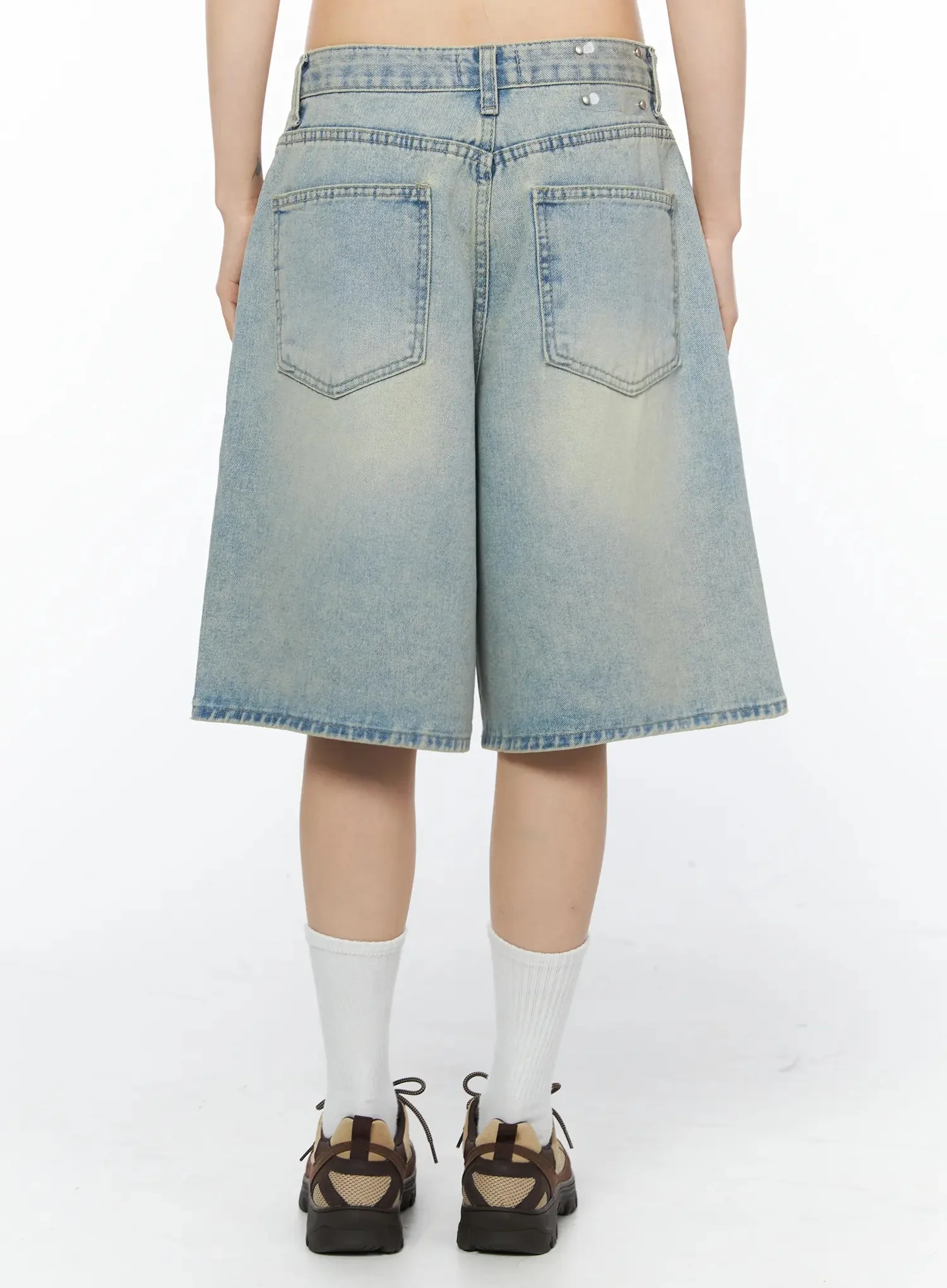 Ali Casual Washed Bermuda Shorts IY525 - Image 12
