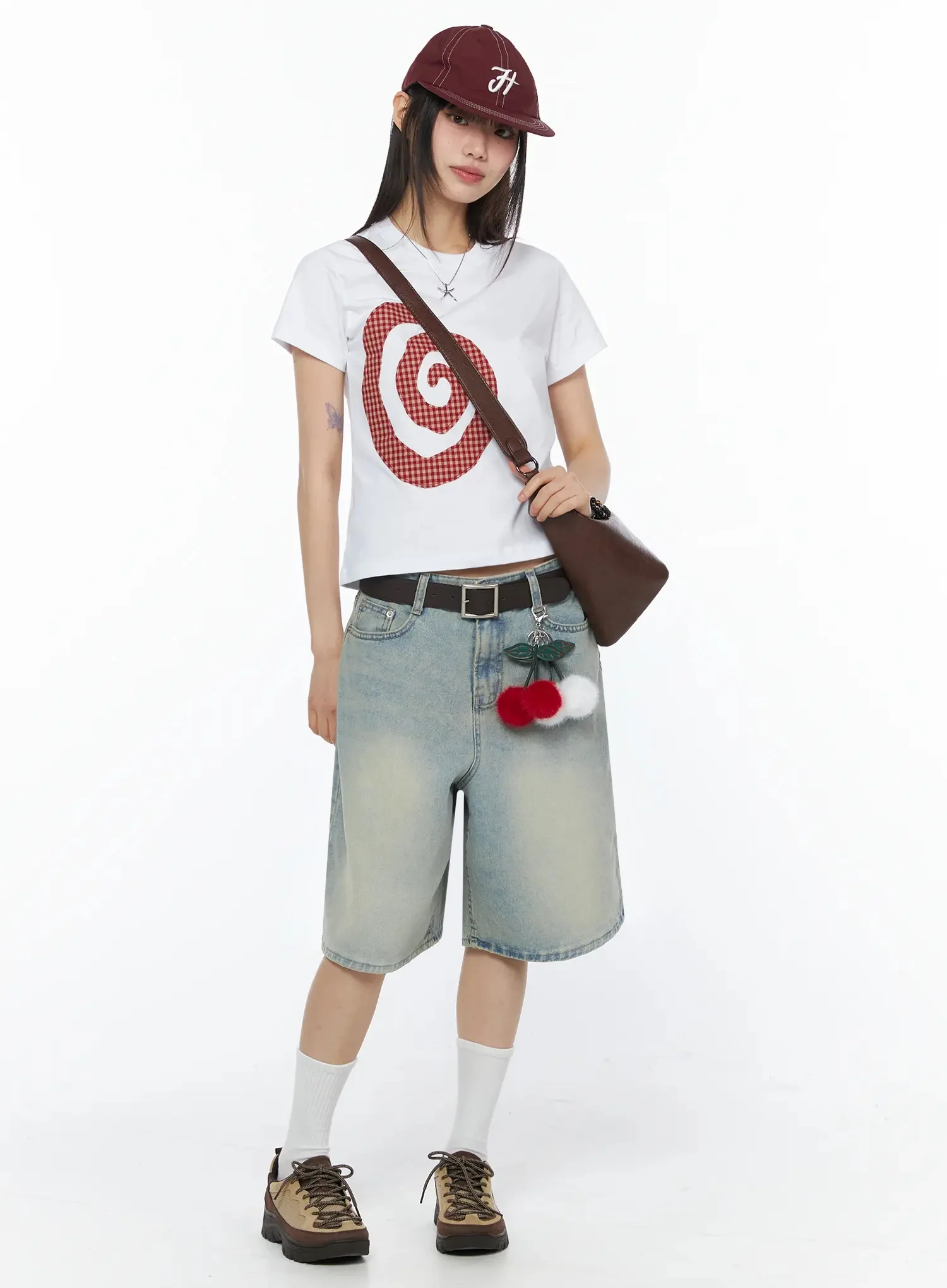 Ali Casual Washed Bermuda Shorts IY525 - Image 2