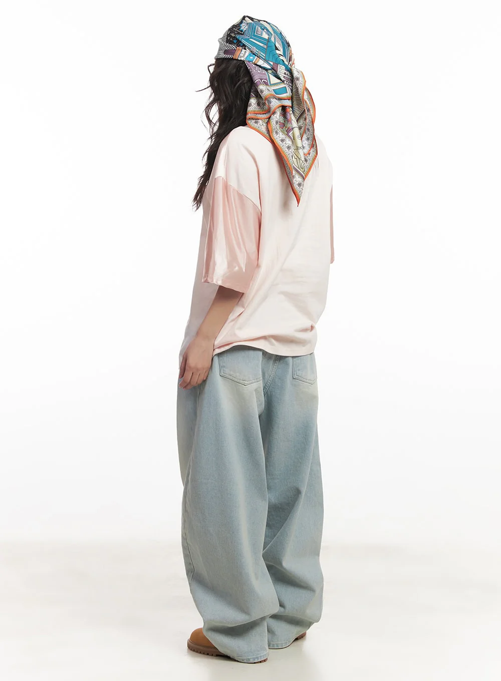 Alia Washed Wide-Leg Jeans CA518 - Image 9