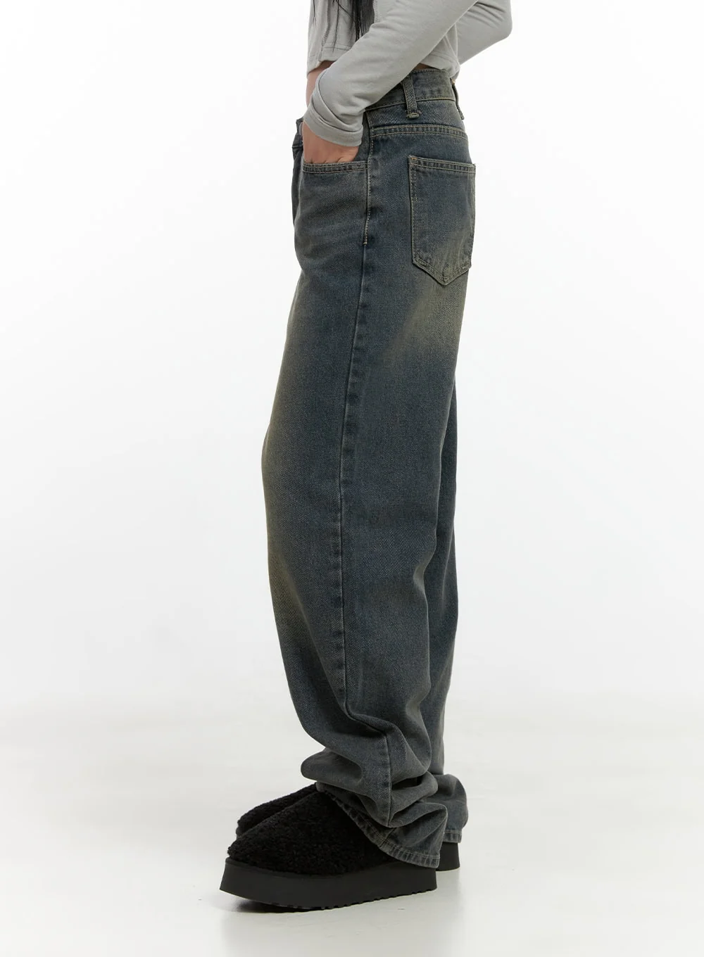 Alina Washed Wide-Leg Jeans CN407 - Image 3