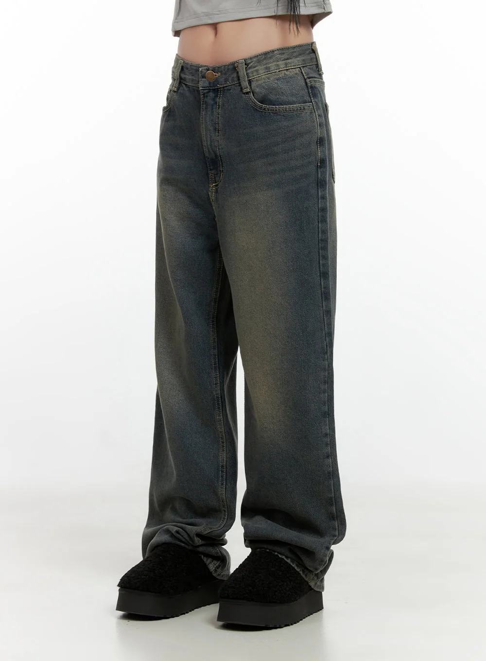Alina Washed Wide-Leg Jeans CN407 - Image 6