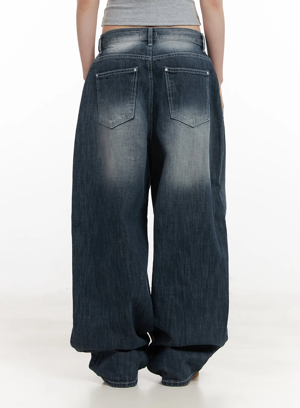 Alison Destroyed Baggy Jeans CJ523 - Image 7