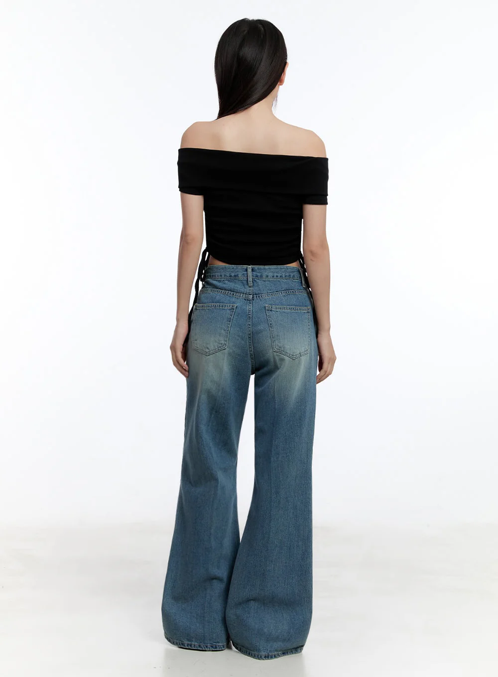 Aliya Washed Bootcut Jeans IU503 - Image 11