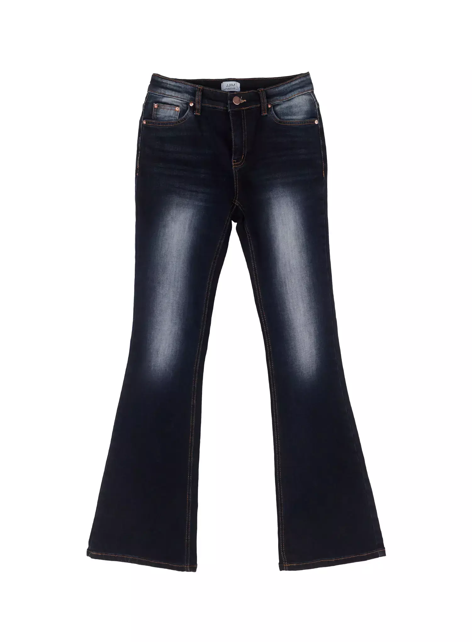 Aliyah Mid-Rise Hip Pad Flared Jeans IG528 - Image 13