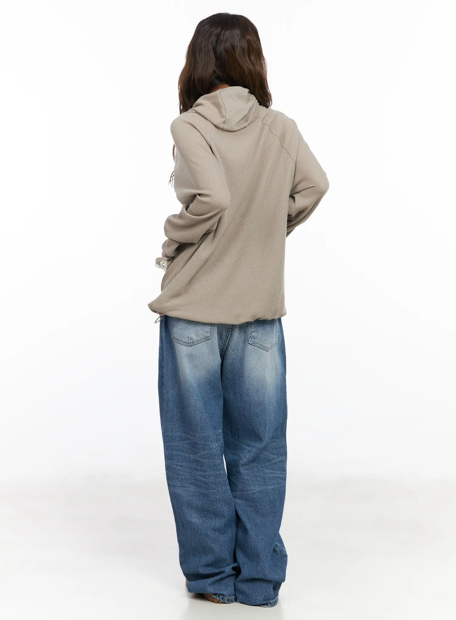 Alora Vintage Washed Wide Leg Jeans CF513 - Image 9