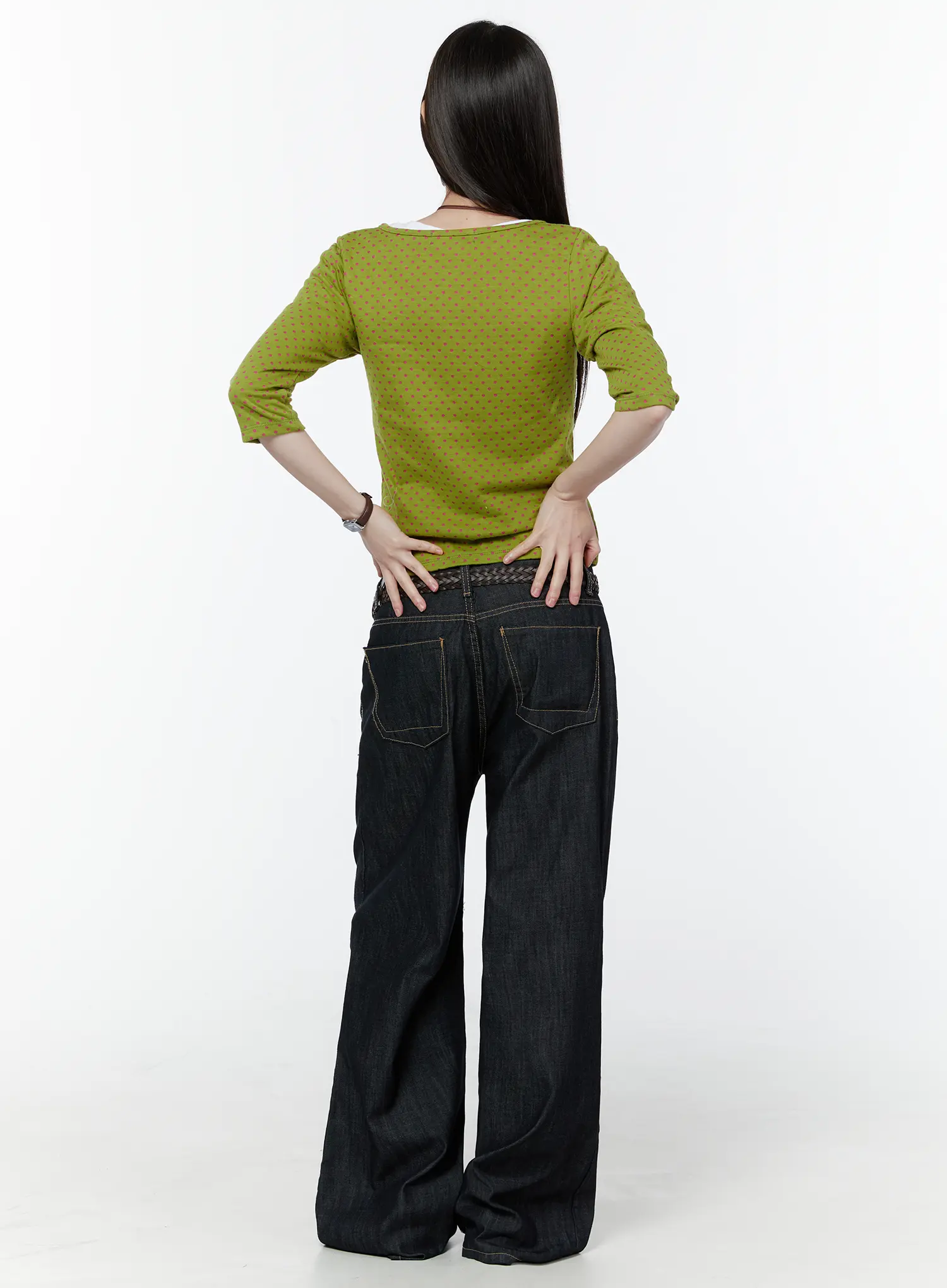 Alou No-Fade Wide-Leg Jeans CU505 - Image 8