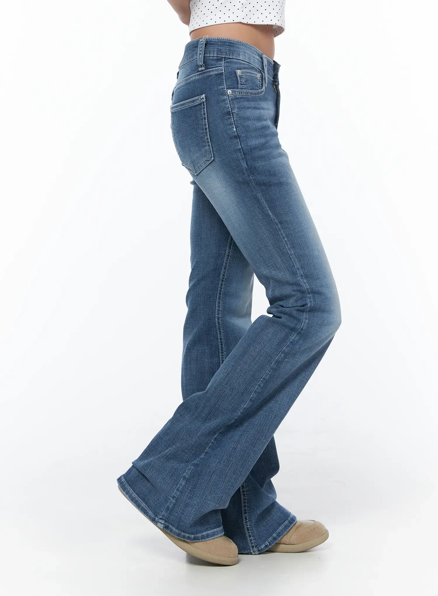 Alva Hip-Pad Low Rise Bootcut Jeans CU501 - Image 5