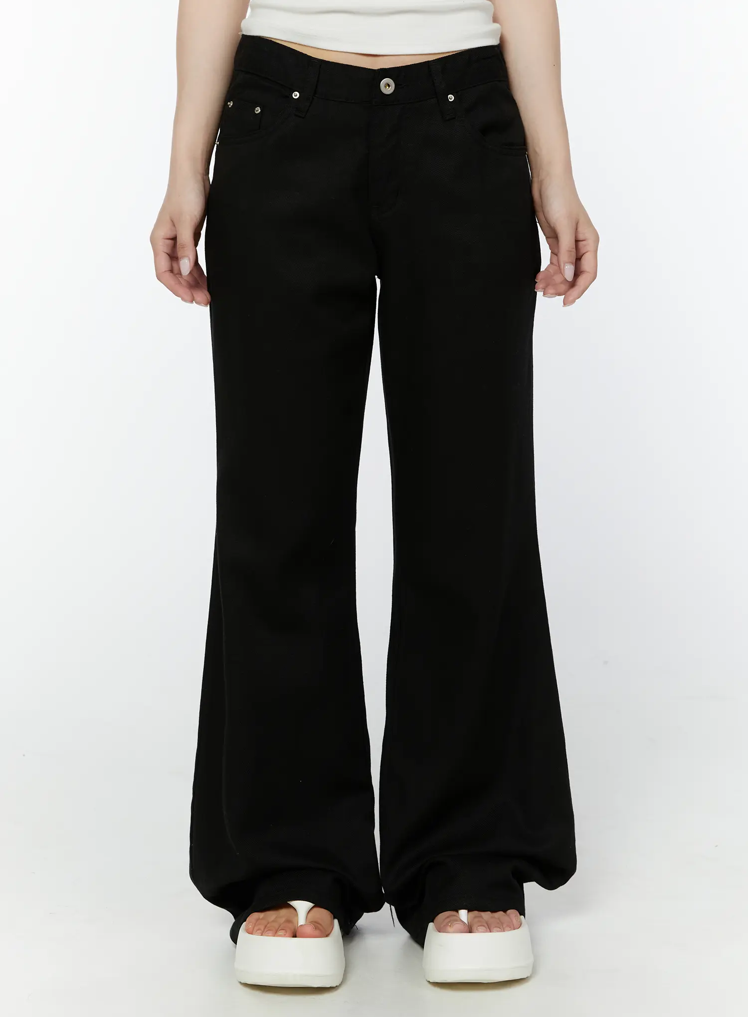 Amaiyah Low Rise Summer Bootcut Pants IY511 - Image 4