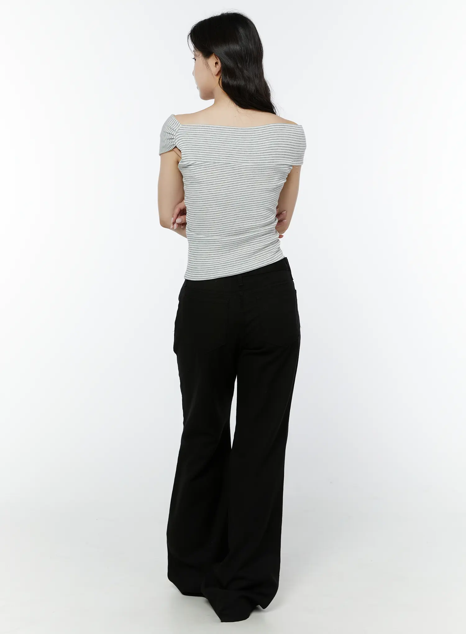 Amaiyah Low Rise Summer Bootcut Pants IY511 - Image 7