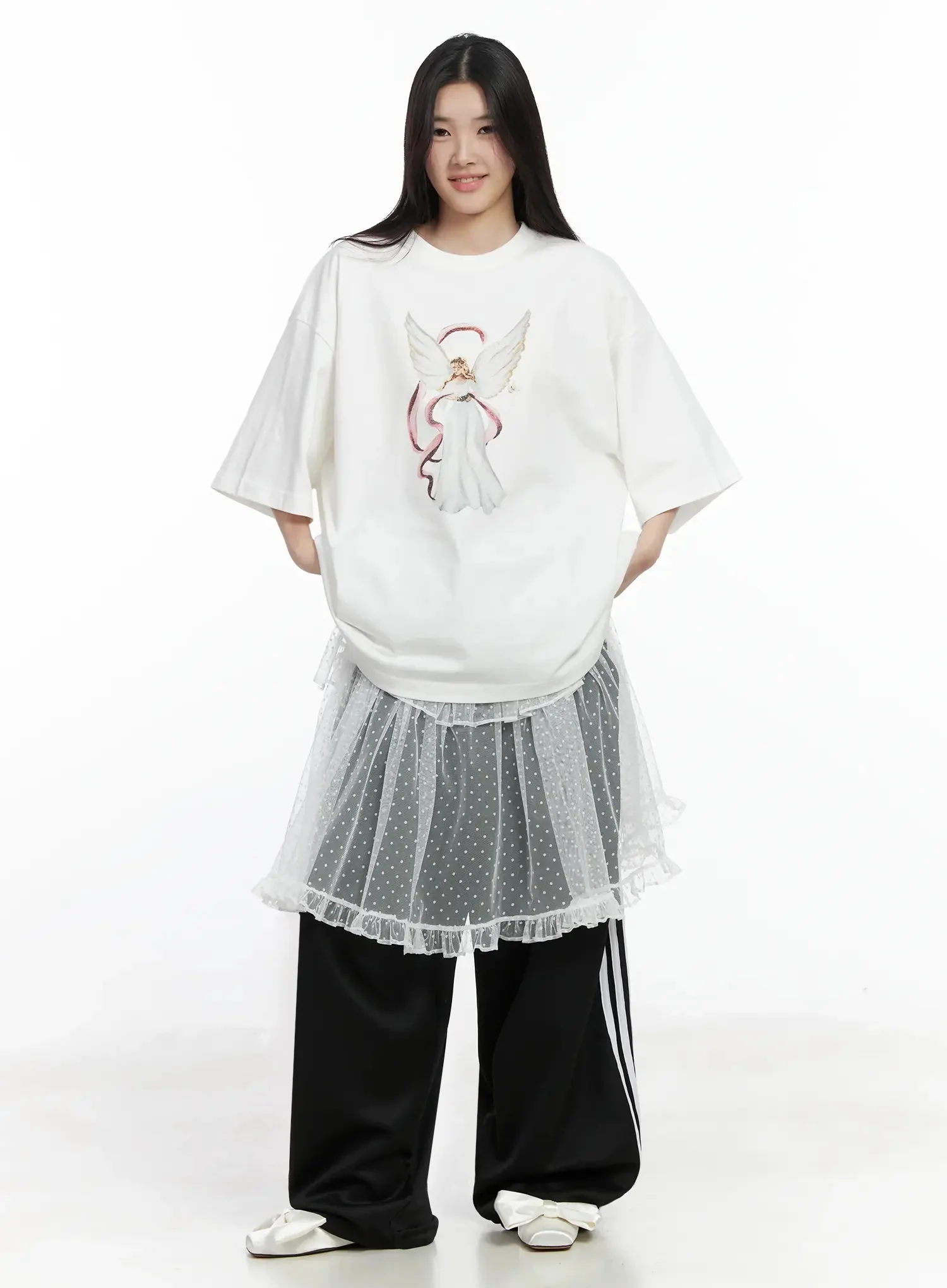 Angel Graphic Oversized T-Shirt IM506 - Image 5
