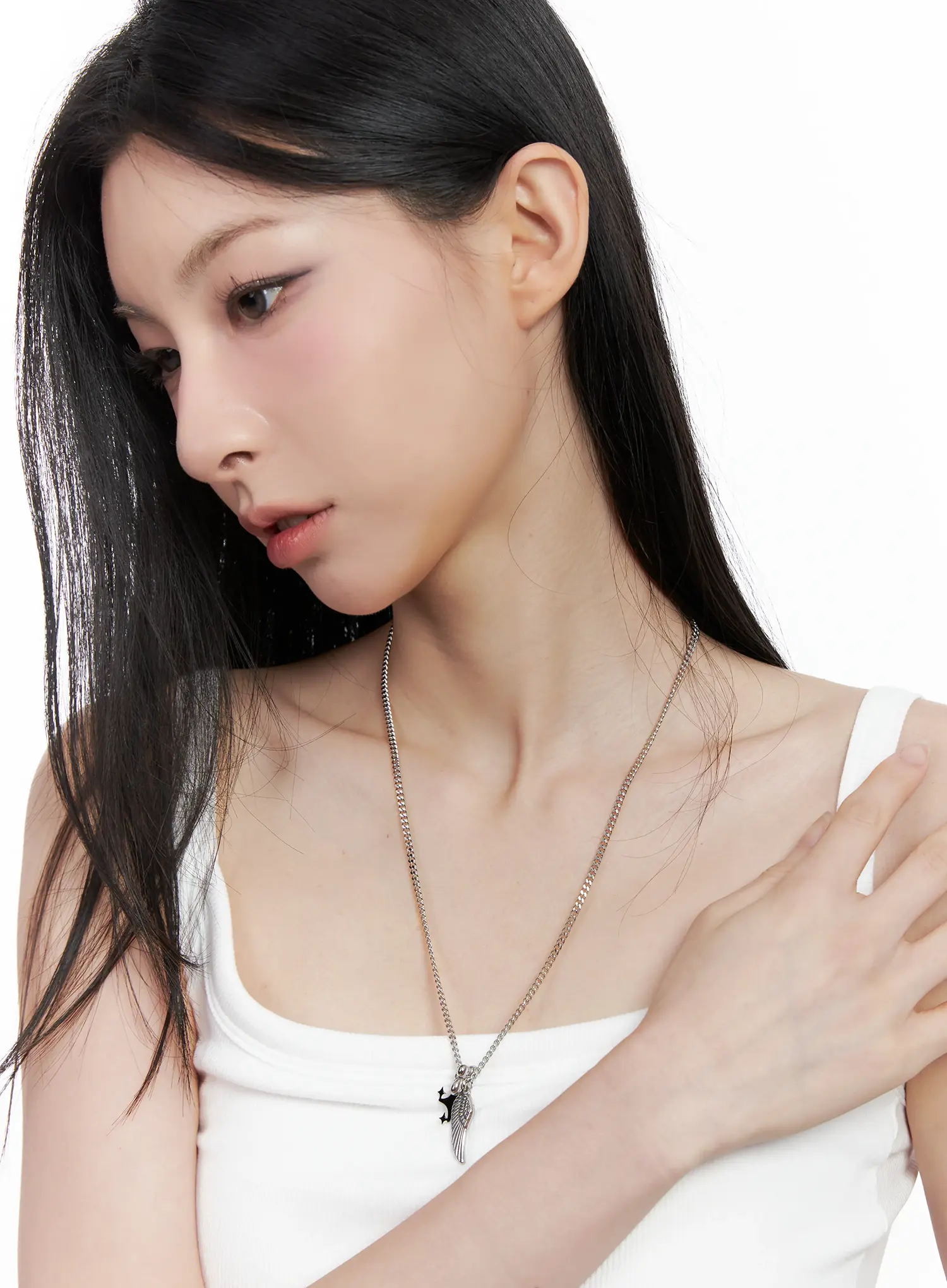 Angel Wing Necklace CO503 - Image 2