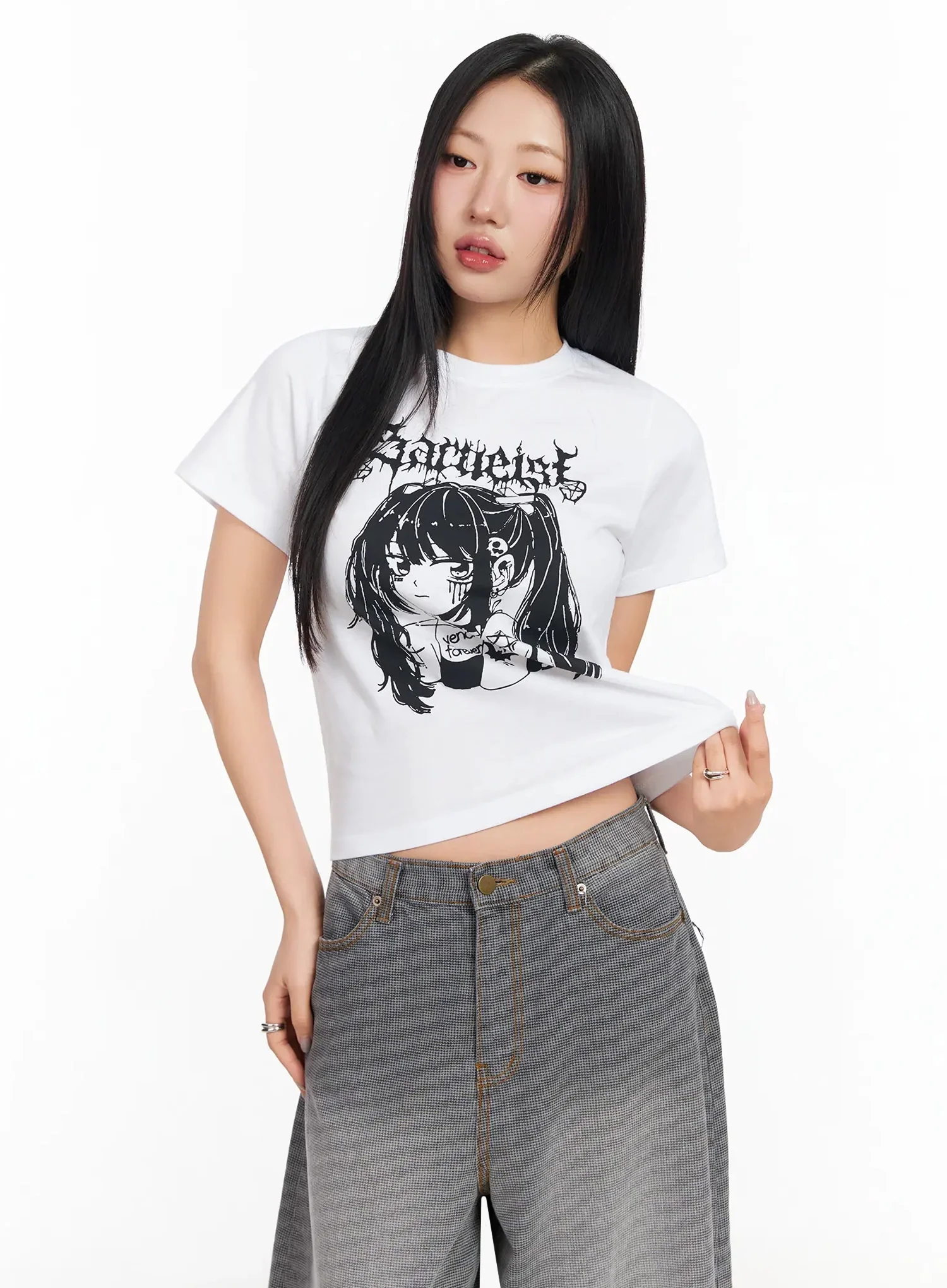 Anime Print Graphic T-Shirt CA513 - Image 9