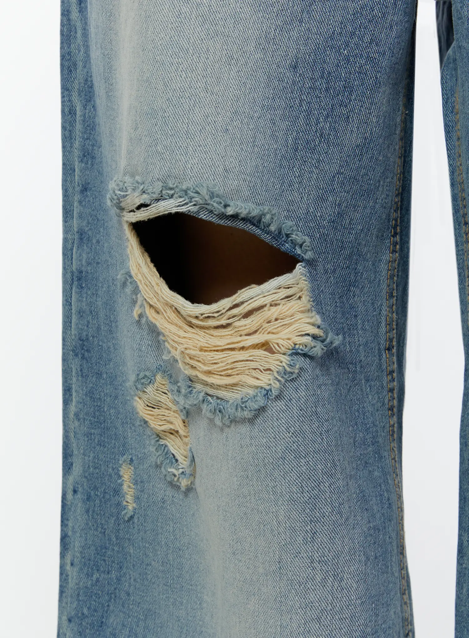 Anouk Vintage Wash Ripped Straight Jeans CU505 - Image 3