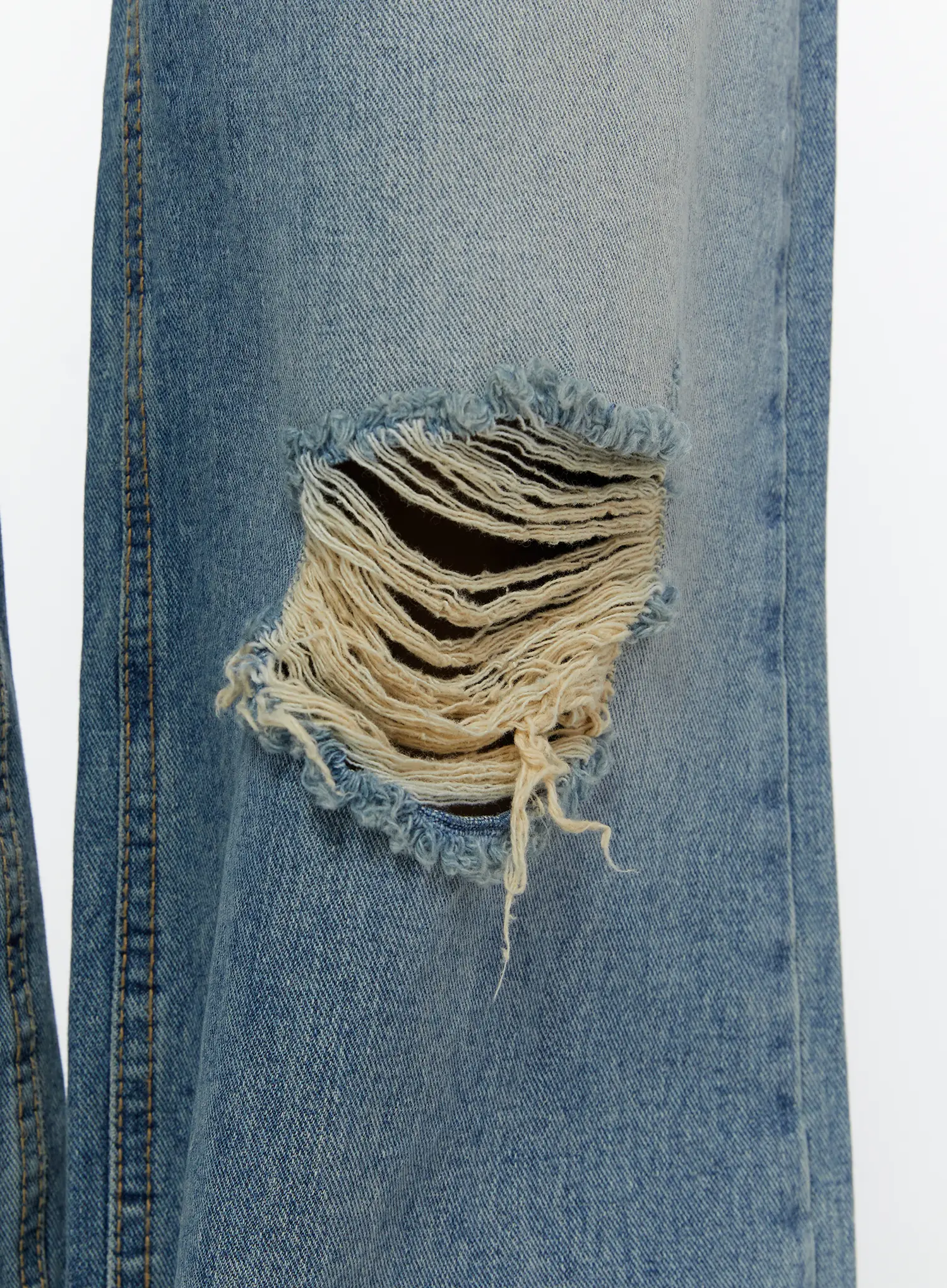 Anouk Vintage Wash Ripped Straight Jeans CU505 - Image 4
