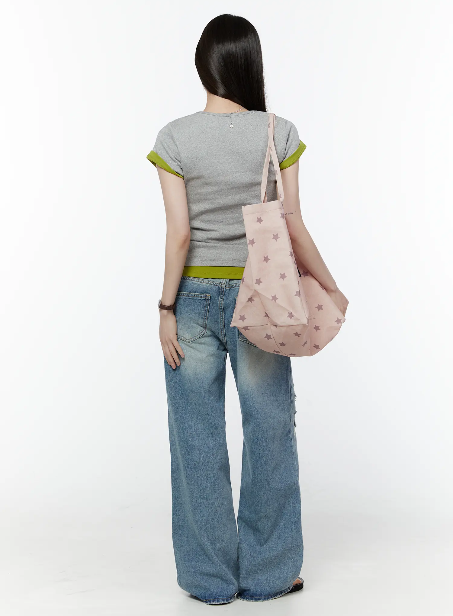 Anouk Vintage Wash Ripped Straight Jeans CU505 - Image 9