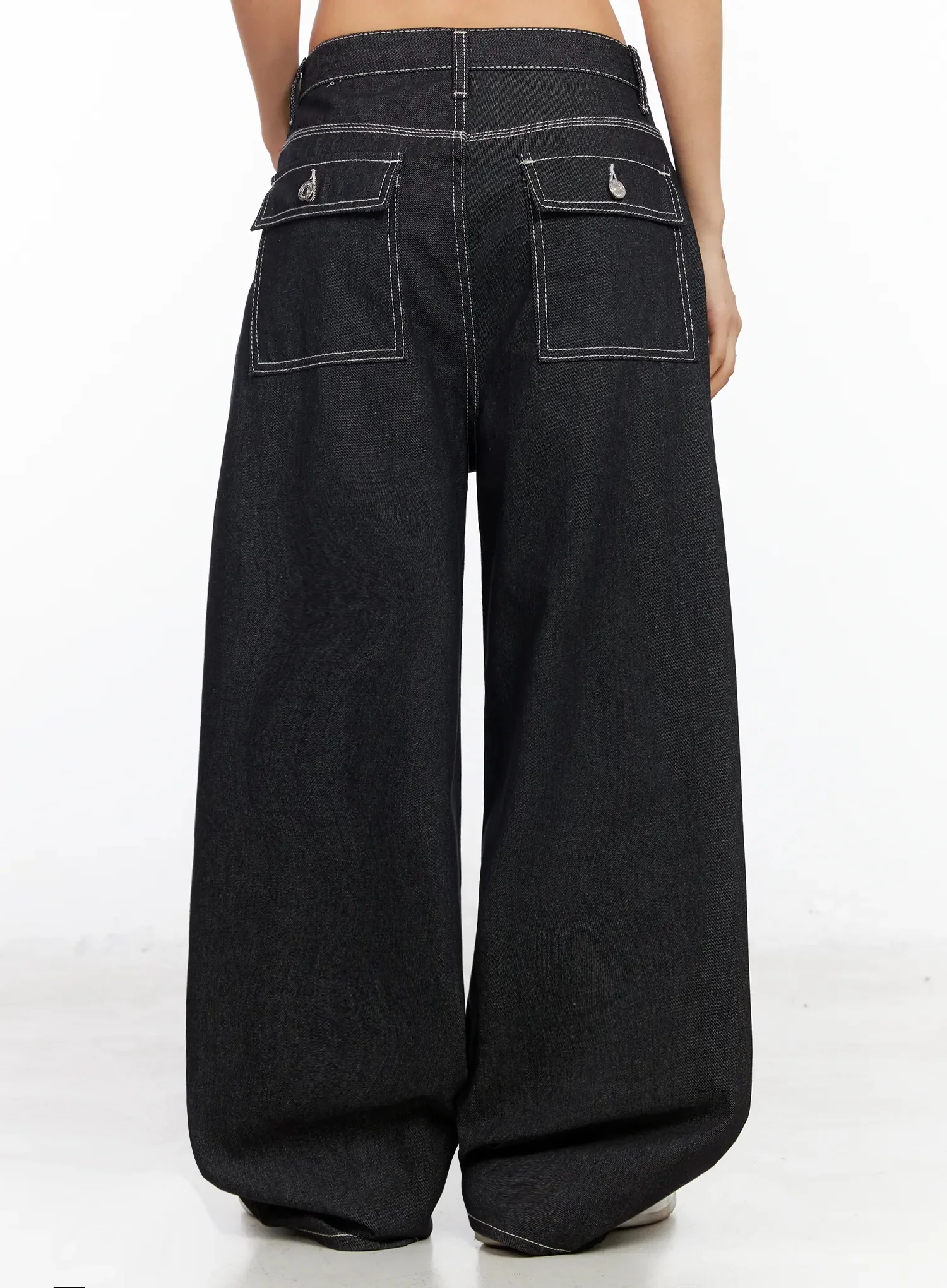 Arlet Wide-Leg Black Jeans CA513 - Image 12