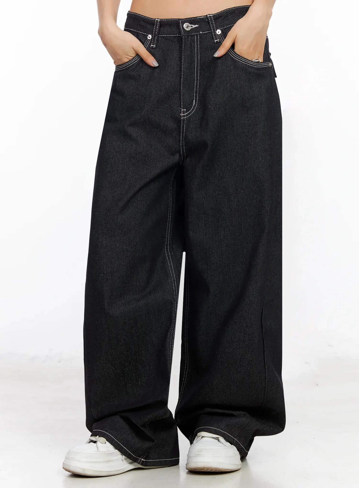 Arlet Wide-Leg Black Jeans CA513 - Image 5