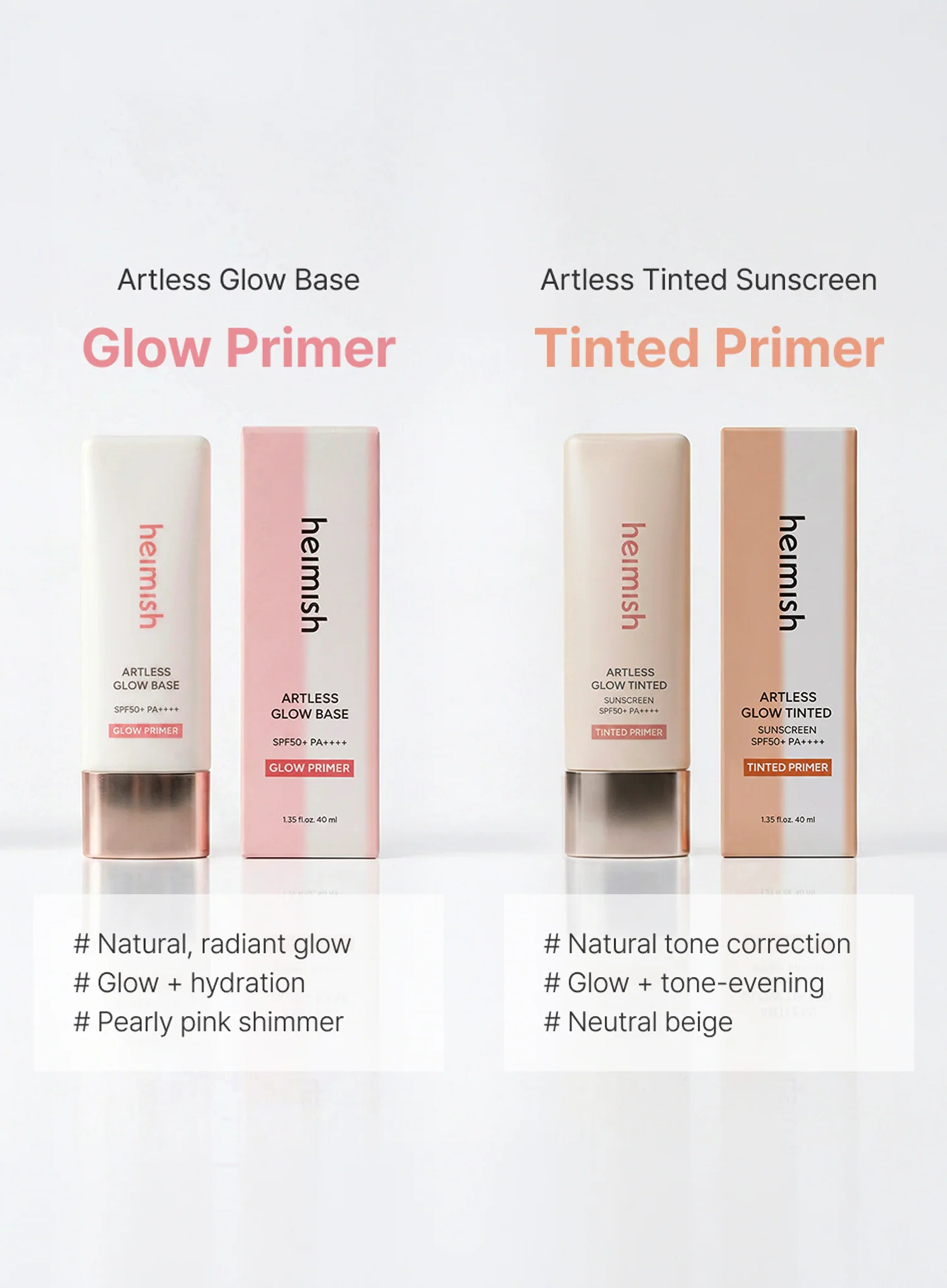 Artless Glow Base (SPF50+ PA+++) (40ml) - Image 7