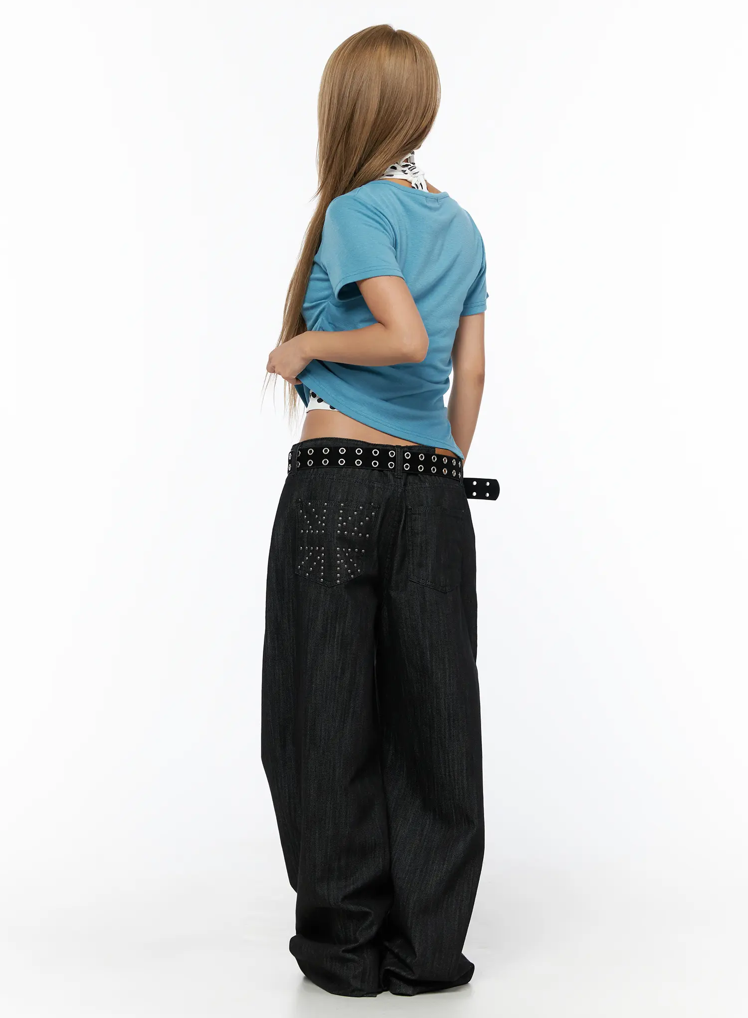 Asymmetric Button Short Sleeve Top CU524 - Image 5