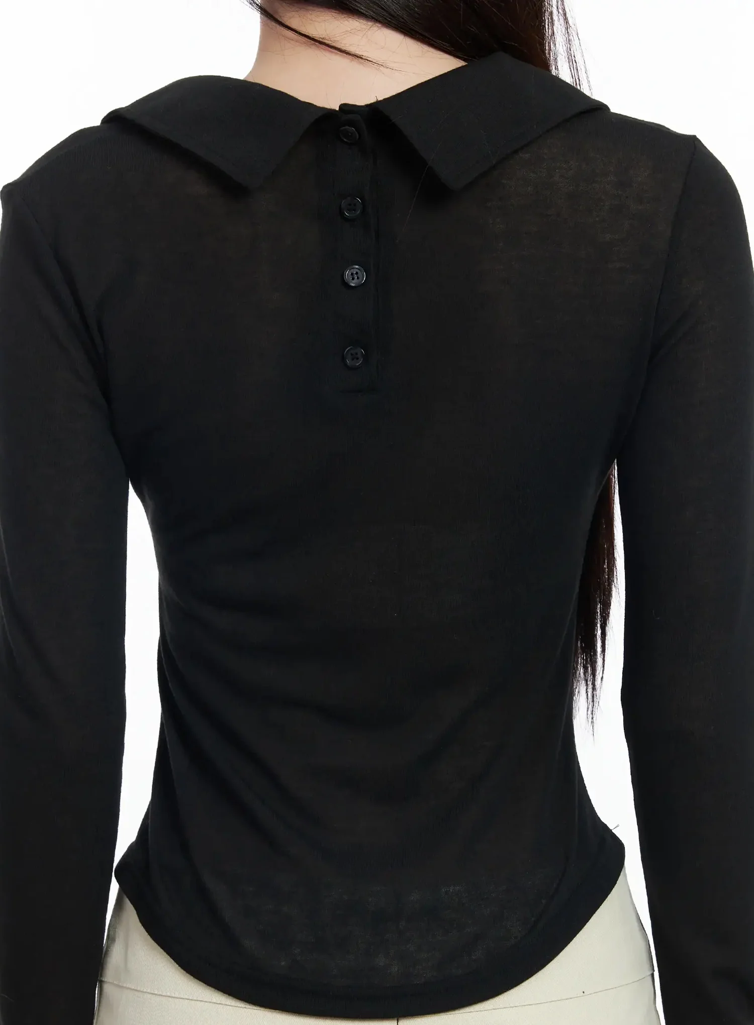 Asymmetric Off-Shoulder Collar Top IM503 - Image 13
