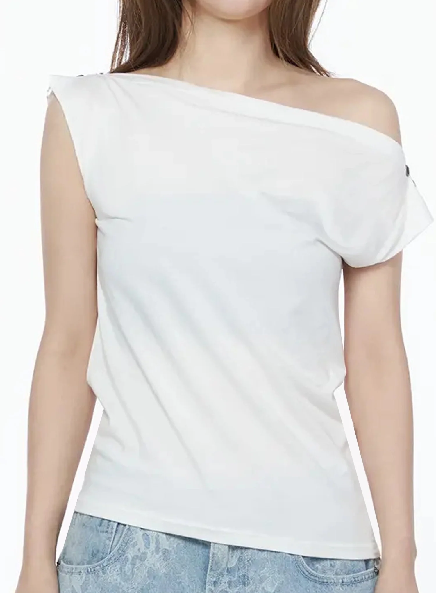 Asymmetric One-Shoulder Top IU525 - Image 6