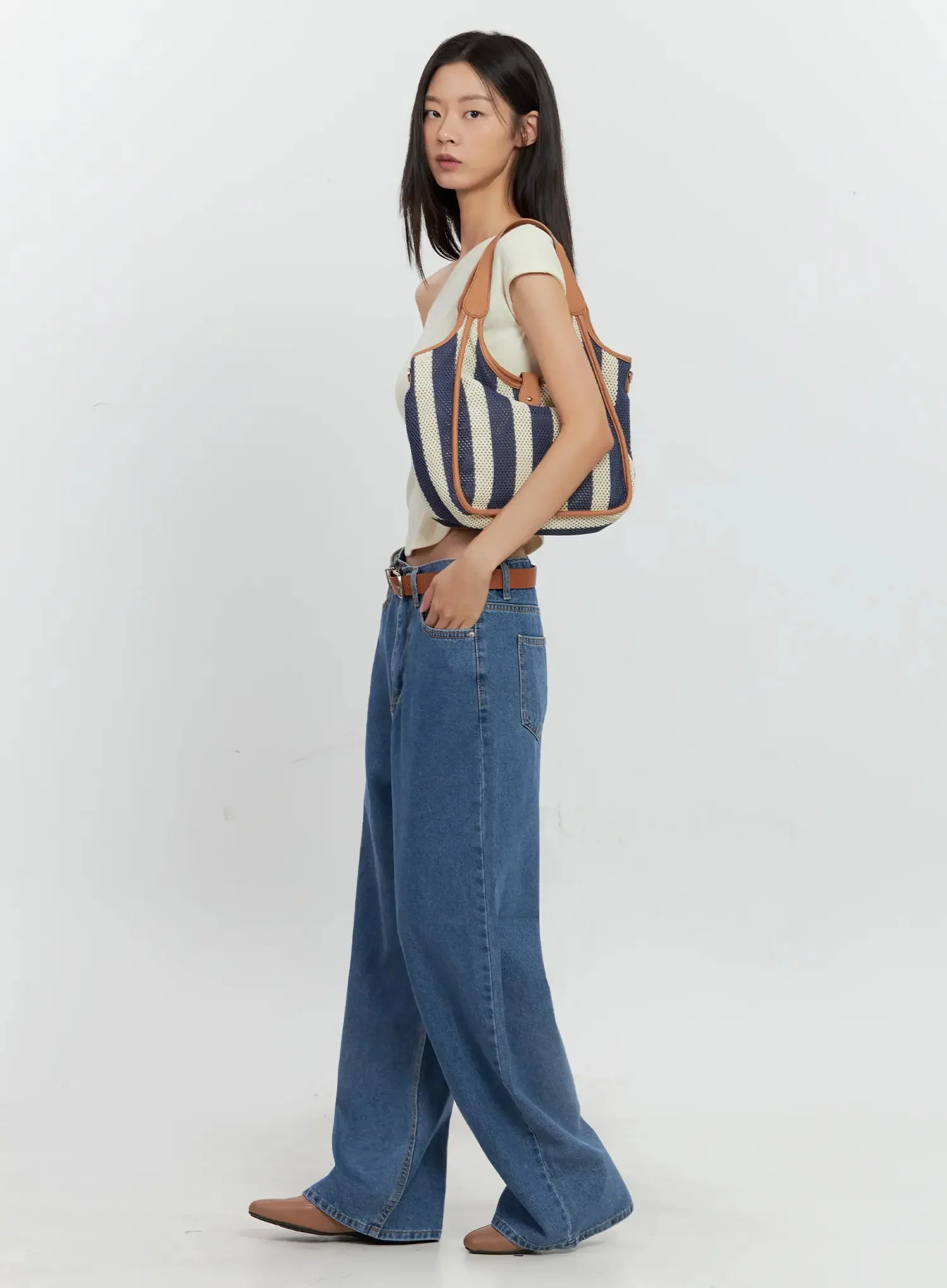 Asymmetric Ribbed Short-Sleeve IL528 - Image 18