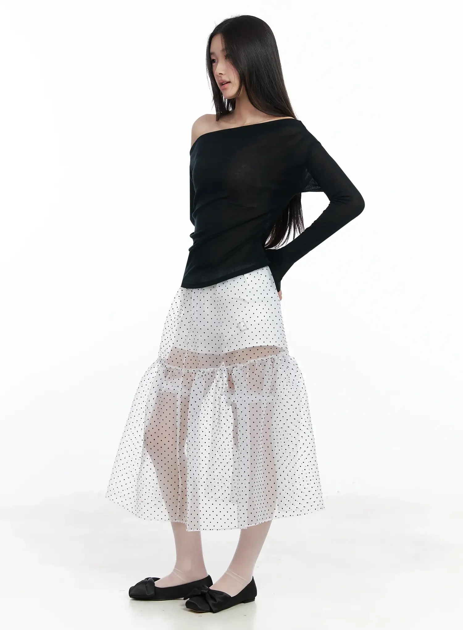 Asymmetrical Off-Shoulder Top IM504 - Image 6