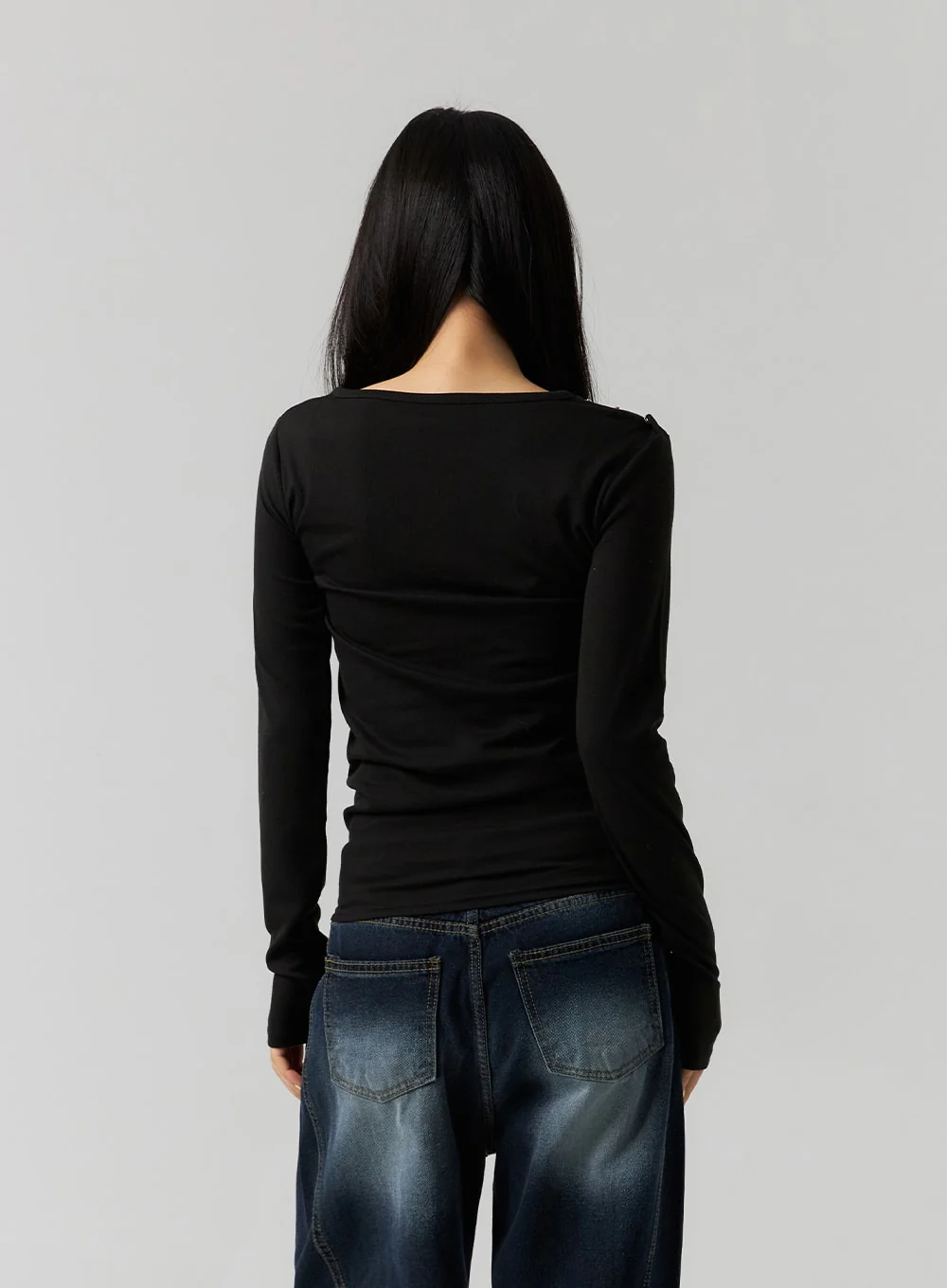 Asymmetrical Shoulder Top CS312 - Image 5