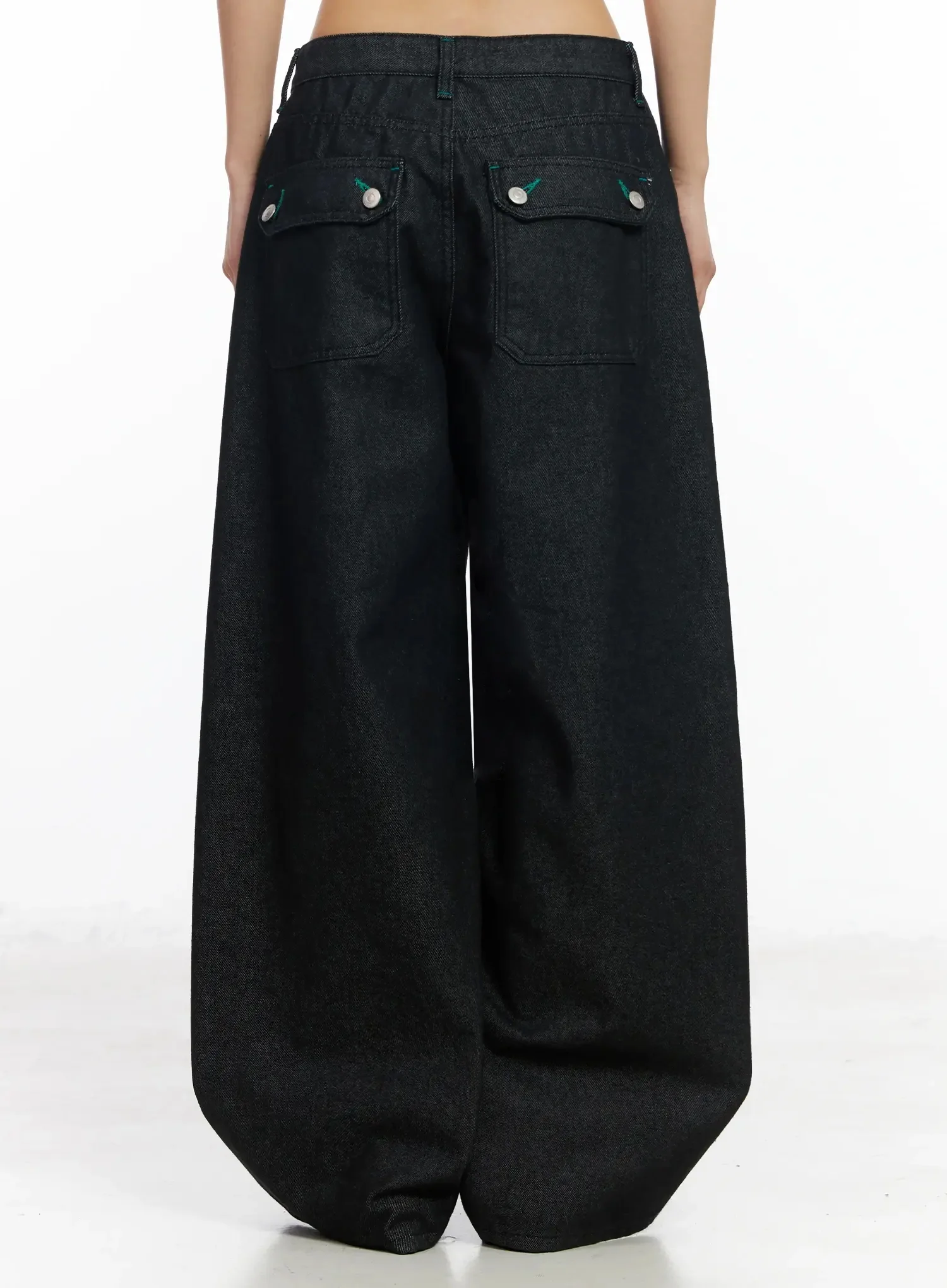 Ayah Casual Wide Leg Jeans IM530 - Image 10