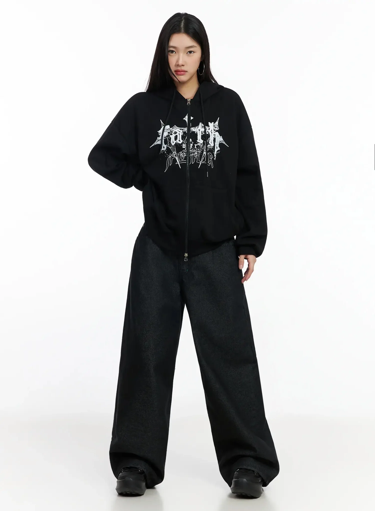 Ayah Casual Wide Leg Jeans IM530 - Image 12