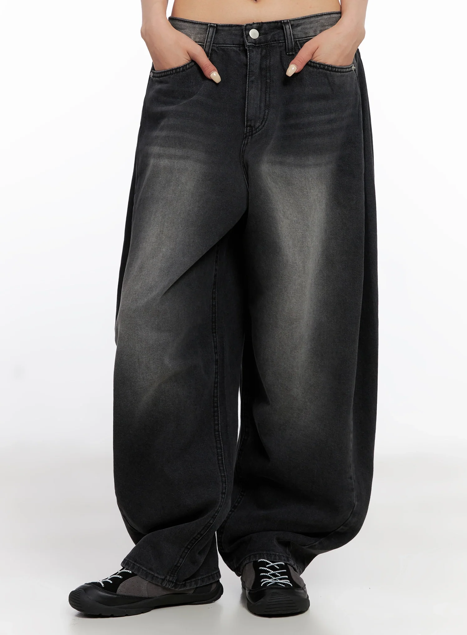 Ayra Dark Washed Baggy Jeans IS508 - Image 2
