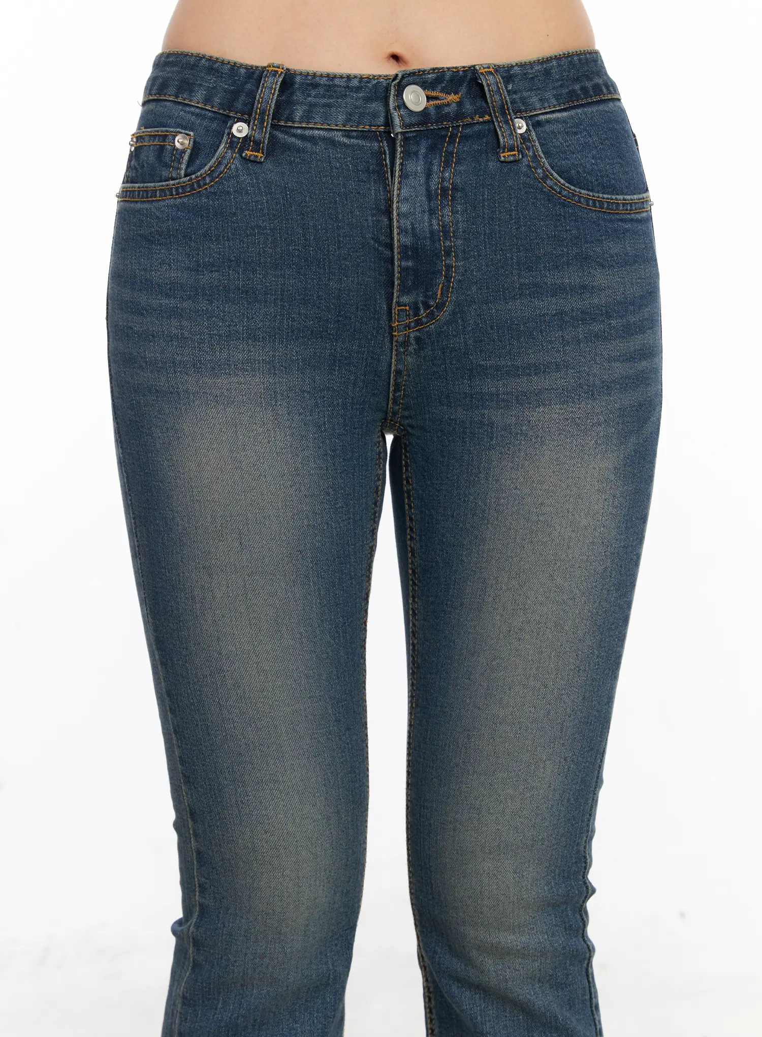 Azalea Washed Bootcut Flared Jeans CJ523 - Image 3