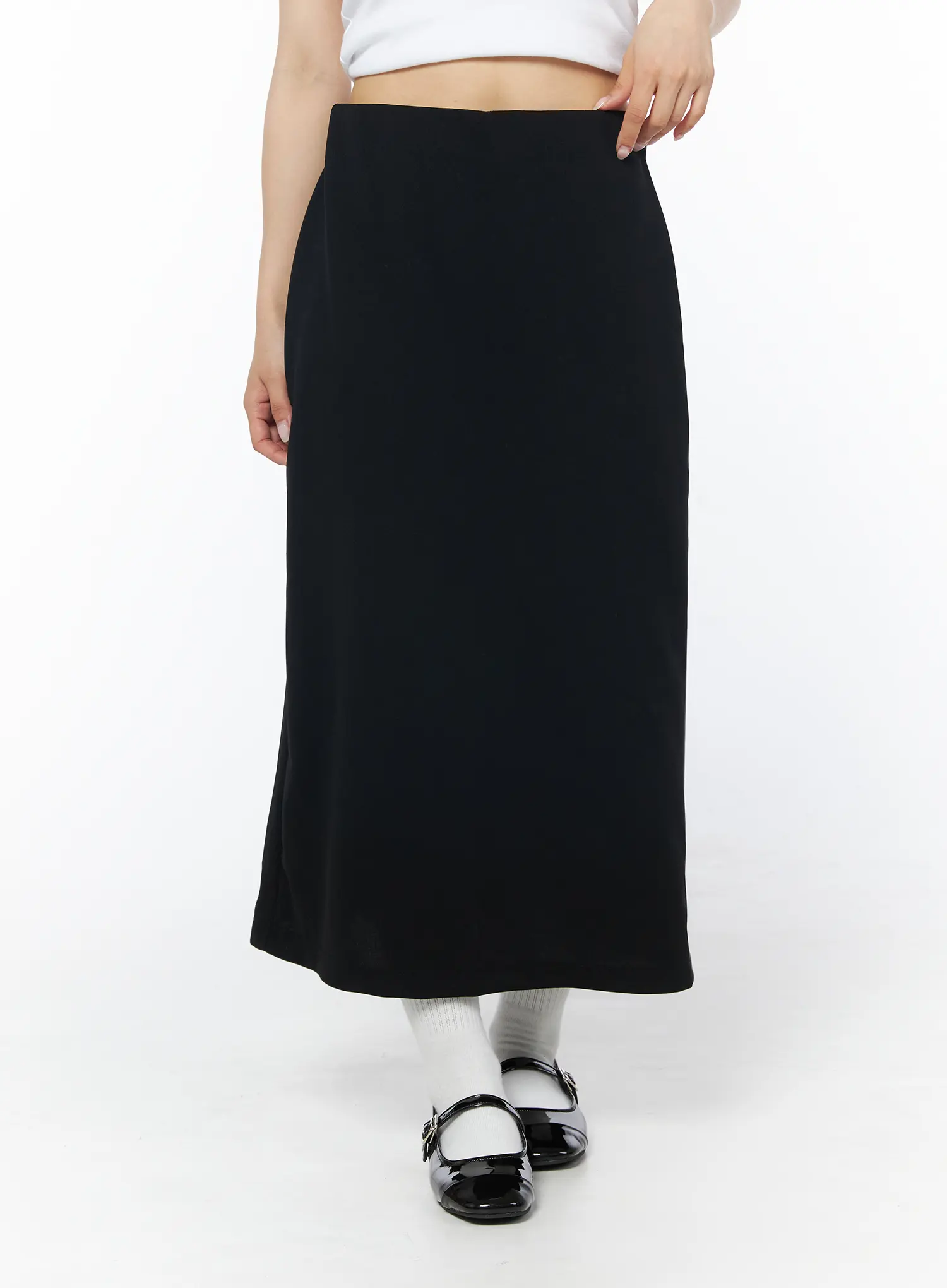 Back Slit Straight Maxi Skirt CD805 - Image 10