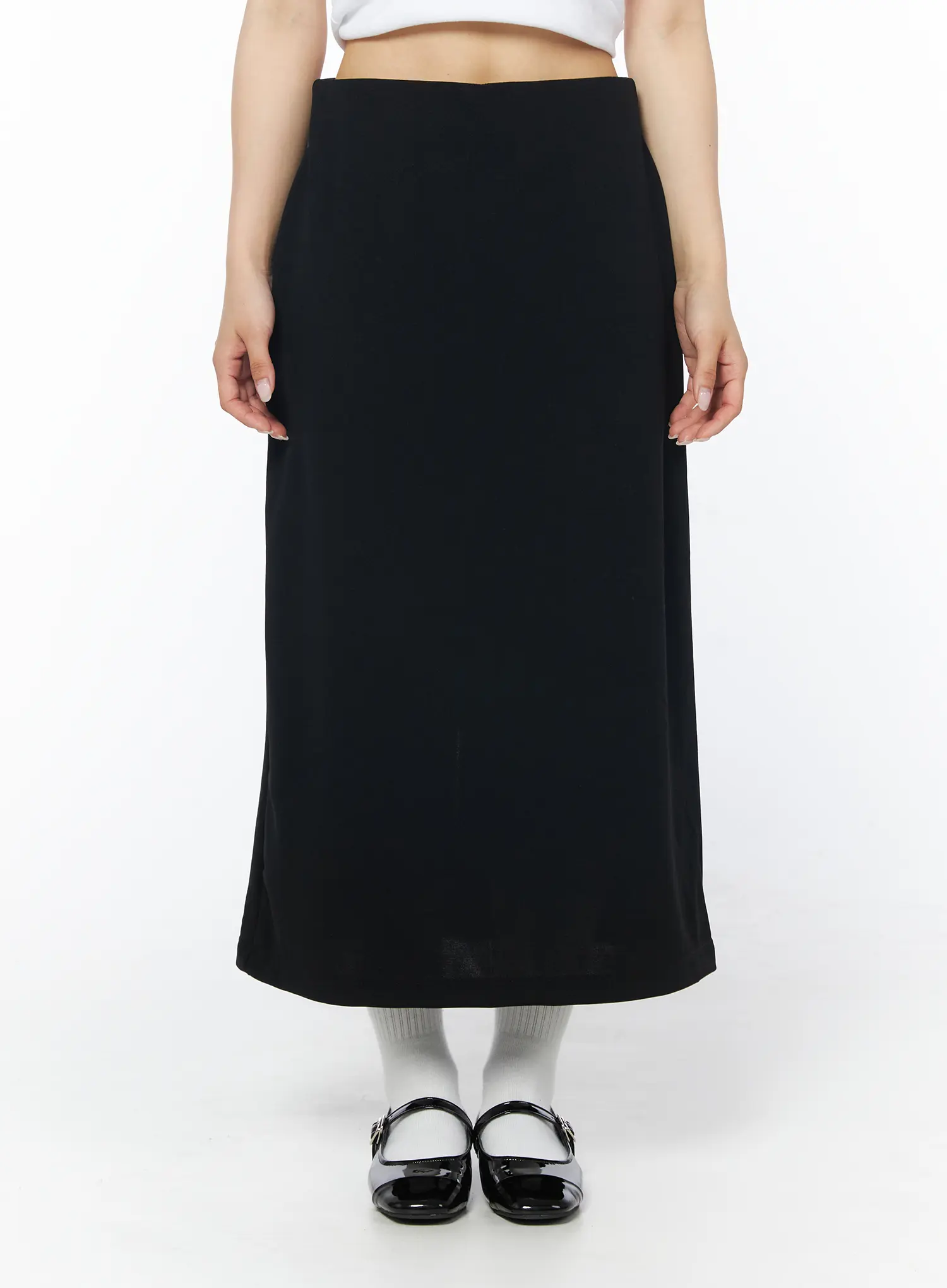 Back Slit Straight Maxi Skirt CD805 - Image 2