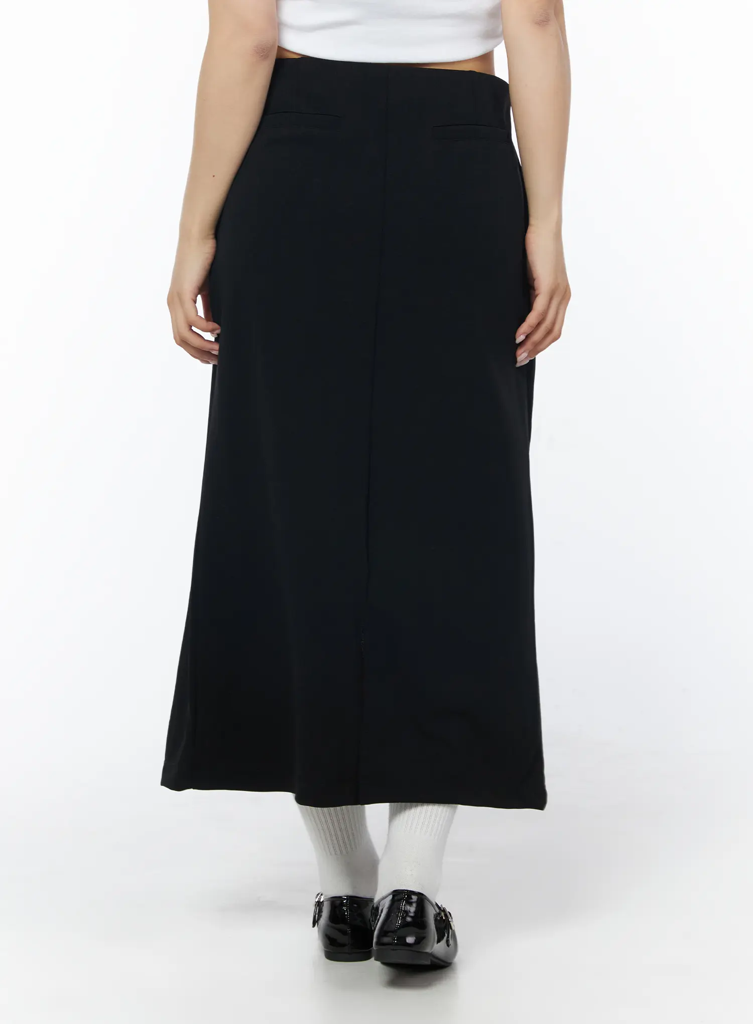 Back Slit Straight Maxi Skirt CD805 - Image 4