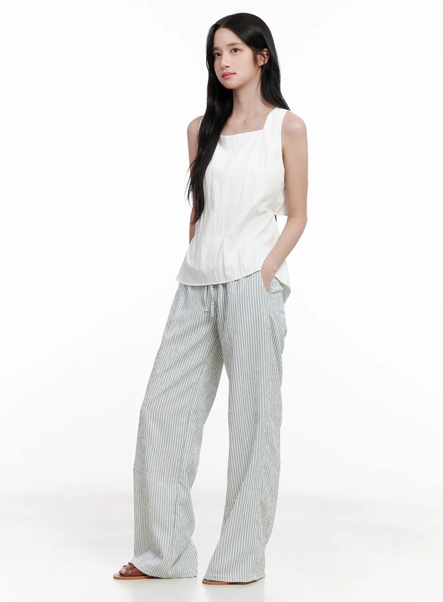 Back-Tie Square-Neck Tank CL516 - Image 3
